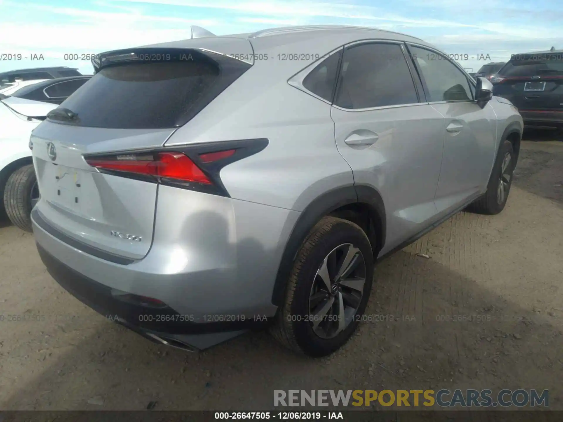 4 Фотография поврежденного автомобиля JTJYARBZ4K2148639 LEXUS NX 2019