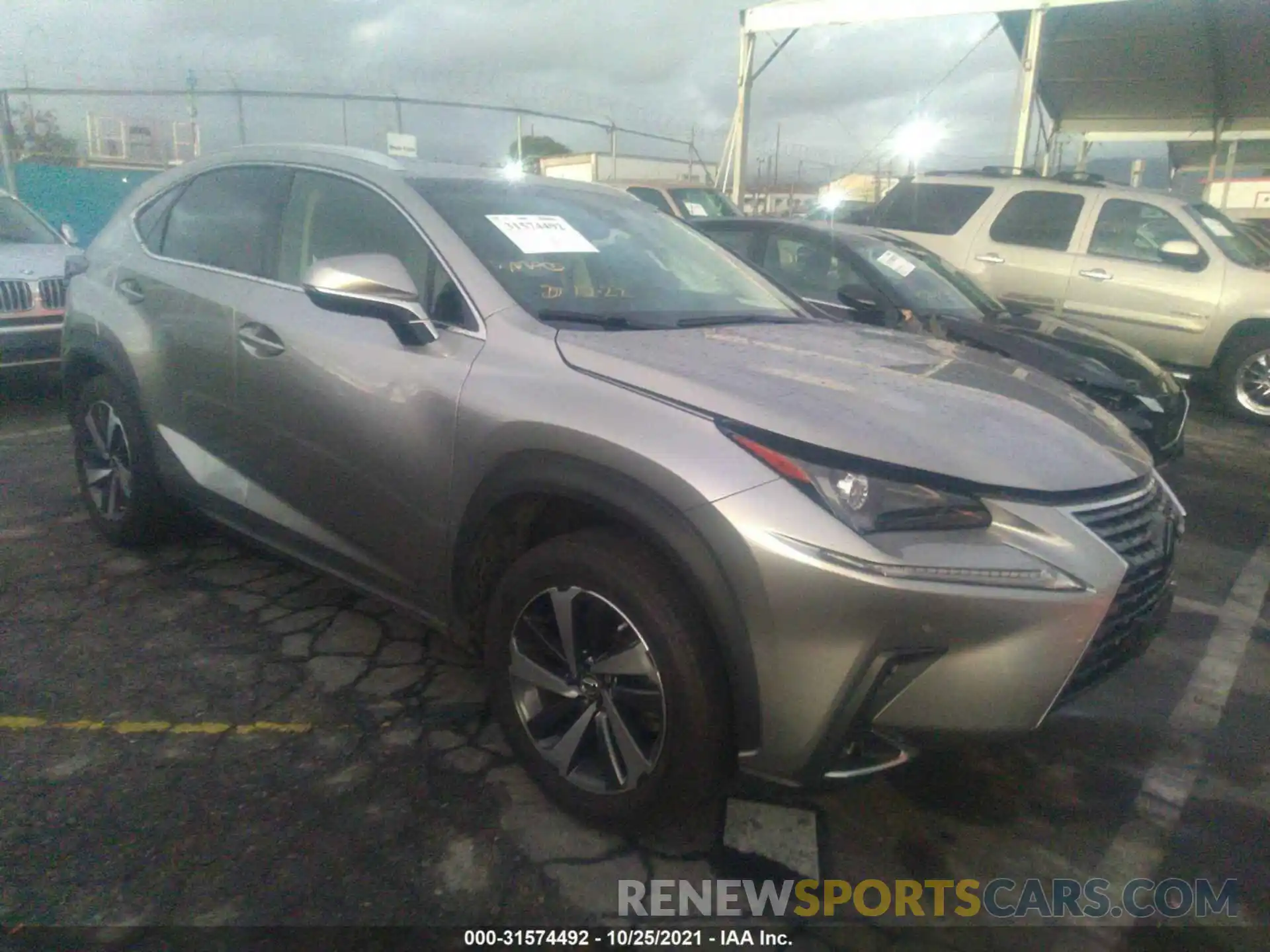 1 Photograph of a damaged car JTJYARBZ4K2150584 LEXUS NX 2019