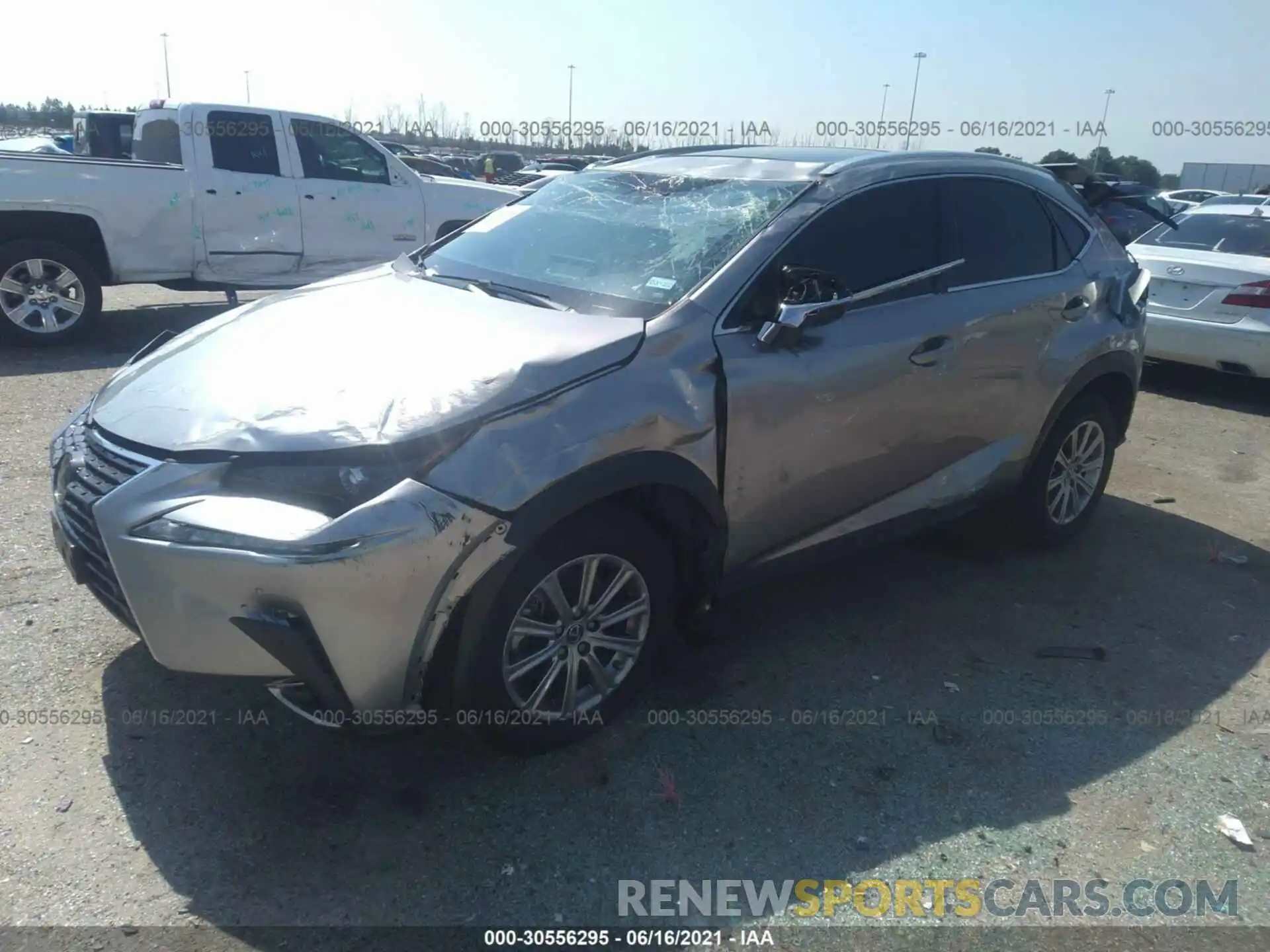 2 Фотография поврежденного автомобиля JTJYARBZ4K2151007 LEXUS NX 2019