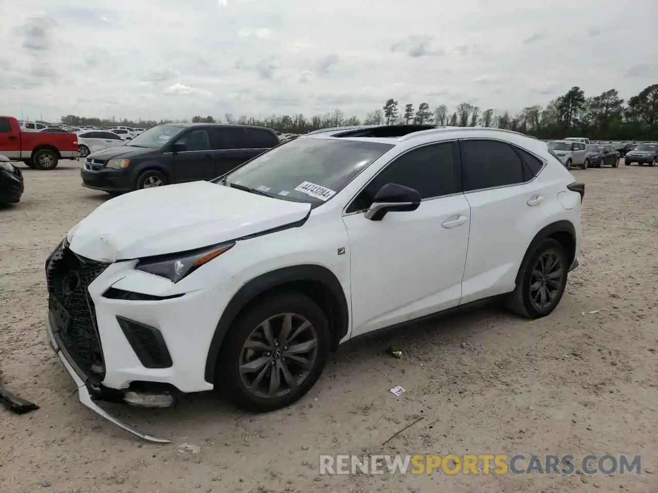 1 Photograph of a damaged car JTJYARBZ4K2155140 LEXUS NX 2019