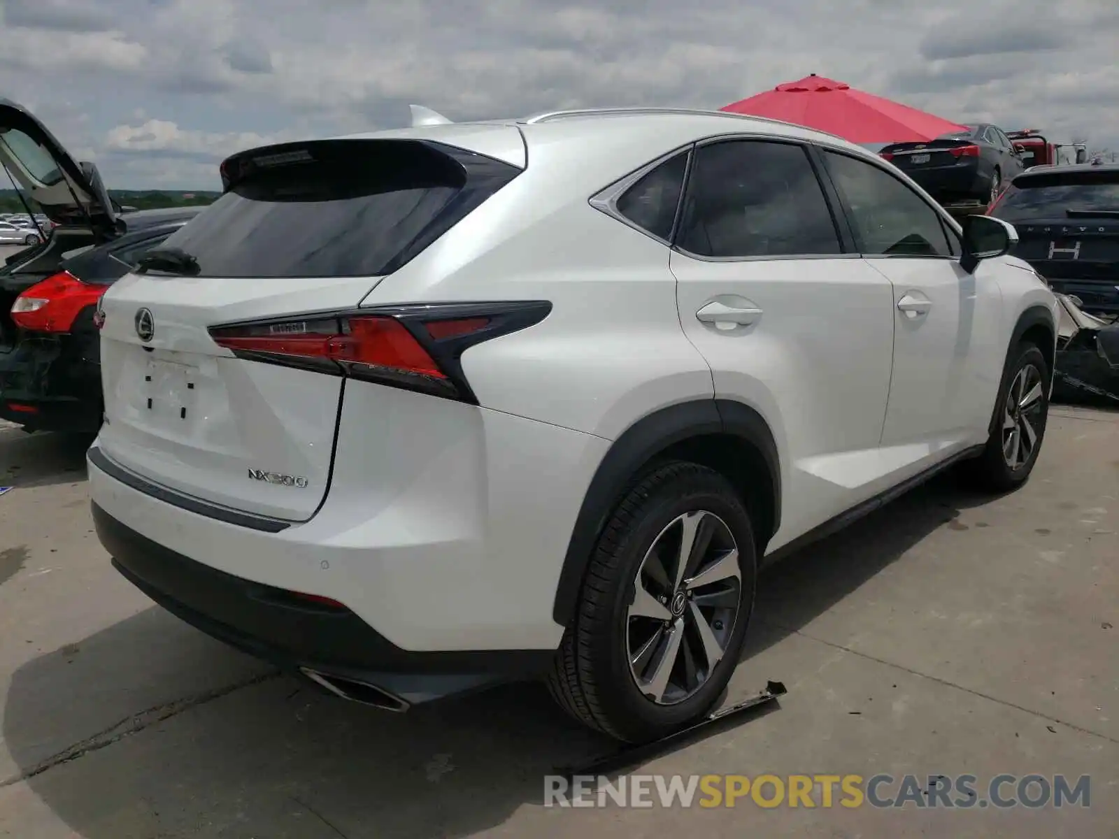 4 Фотография поврежденного автомобиля JTJYARBZ4K2157311 LEXUS NX 2019