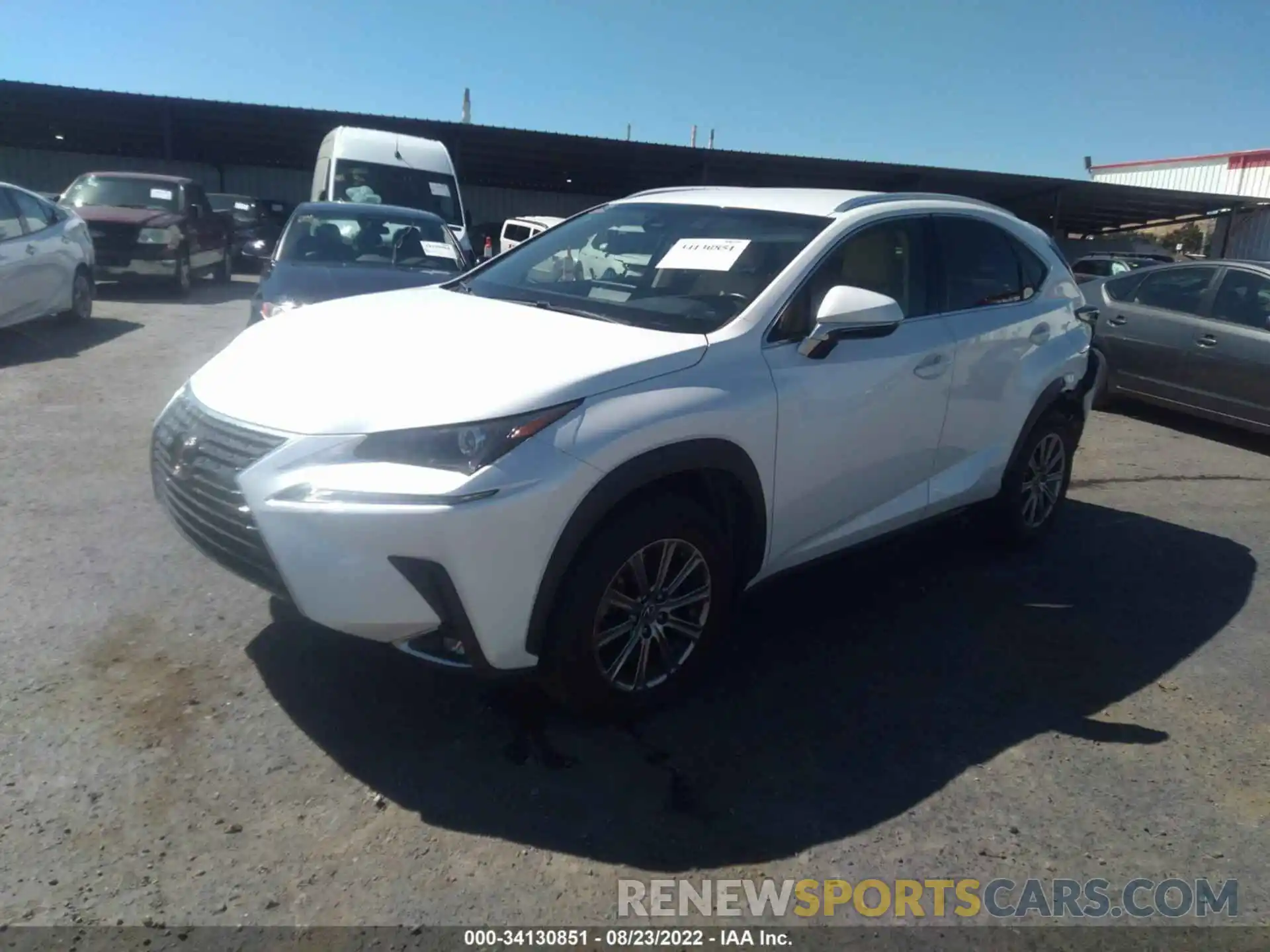 2 Фотография поврежденного автомобиля JTJYARBZ5K2117674 LEXUS NX 2019