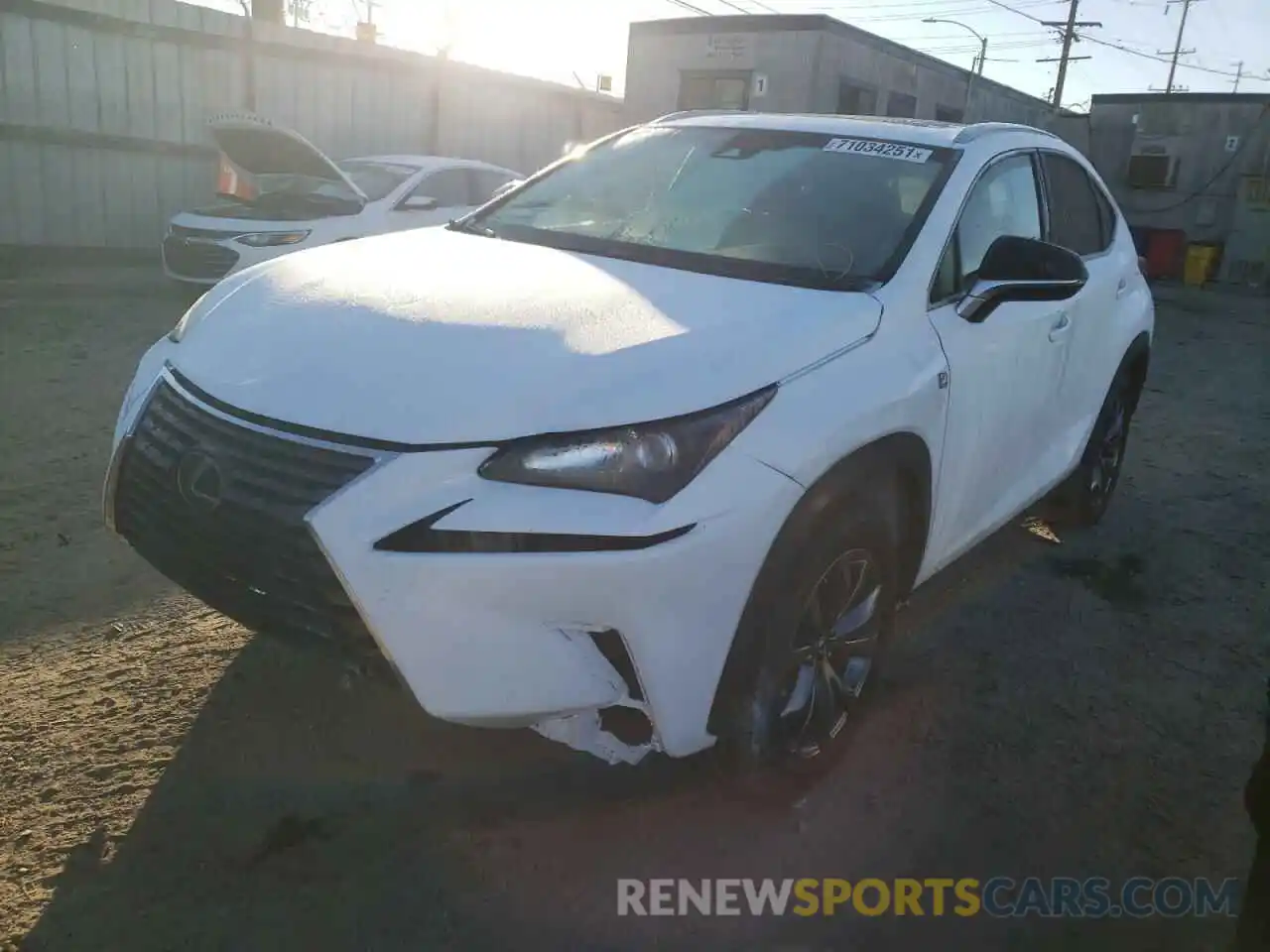 2 Фотография поврежденного автомобиля JTJYARBZ5K2118517 LEXUS NX 2019