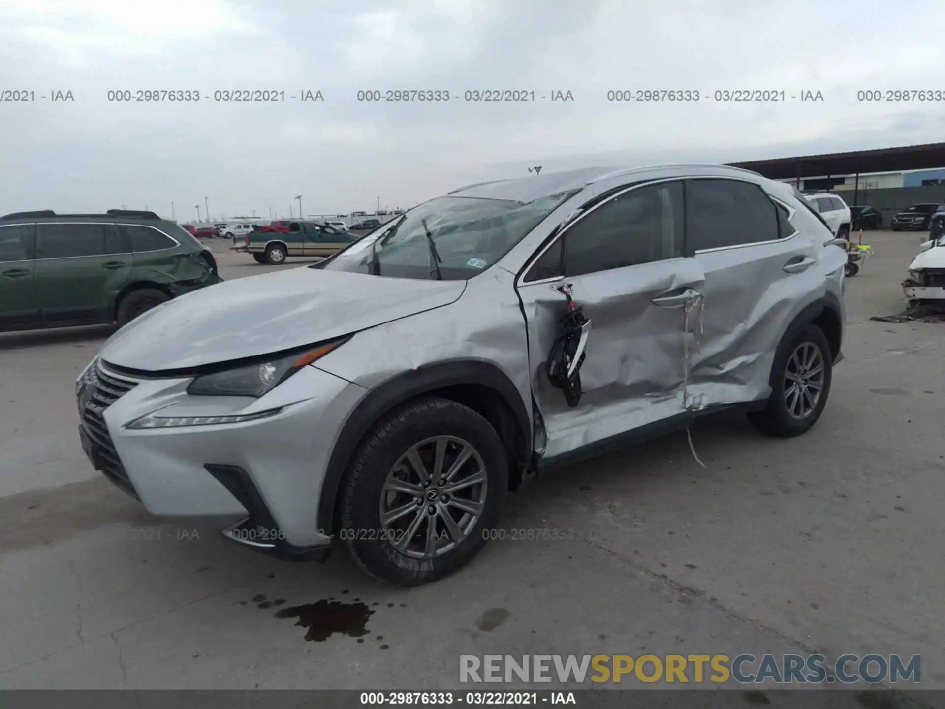 2 Фотография поврежденного автомобиля JTJYARBZ5K2119716 LEXUS NX 2019