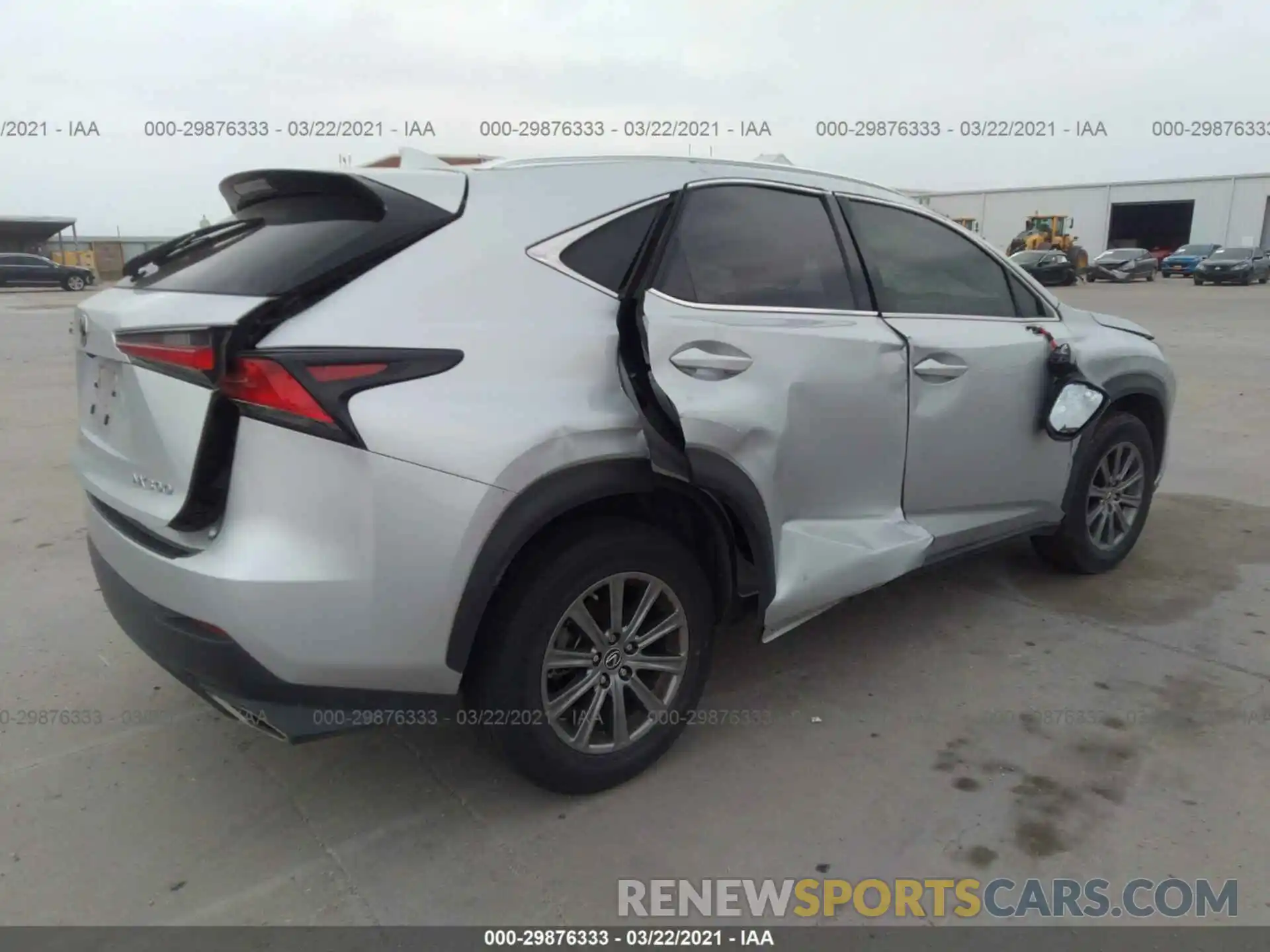 4 Фотография поврежденного автомобиля JTJYARBZ5K2119716 LEXUS NX 2019