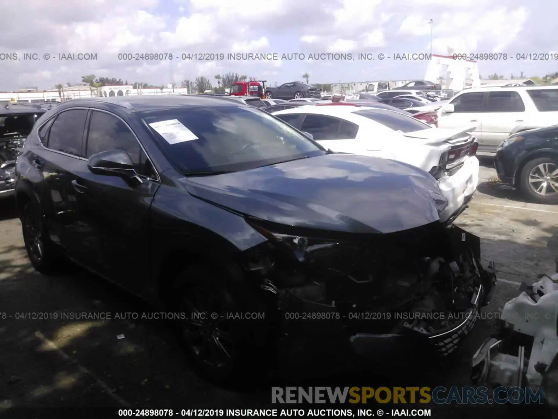 1 Photograph of a damaged car JTJYARBZ5K2122955 LEXUS NX 2019