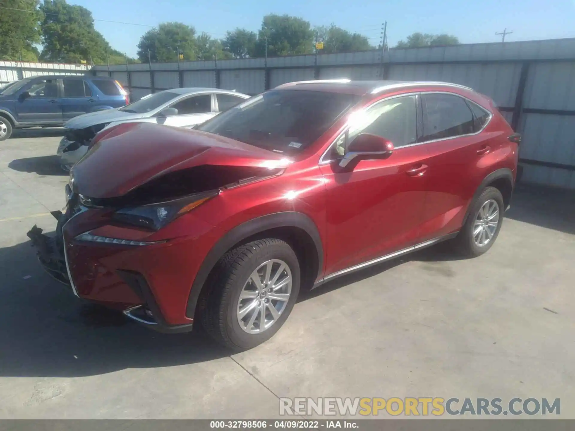 2 Фотография поврежденного автомобиля JTJYARBZ5K2124589 LEXUS NX 2019