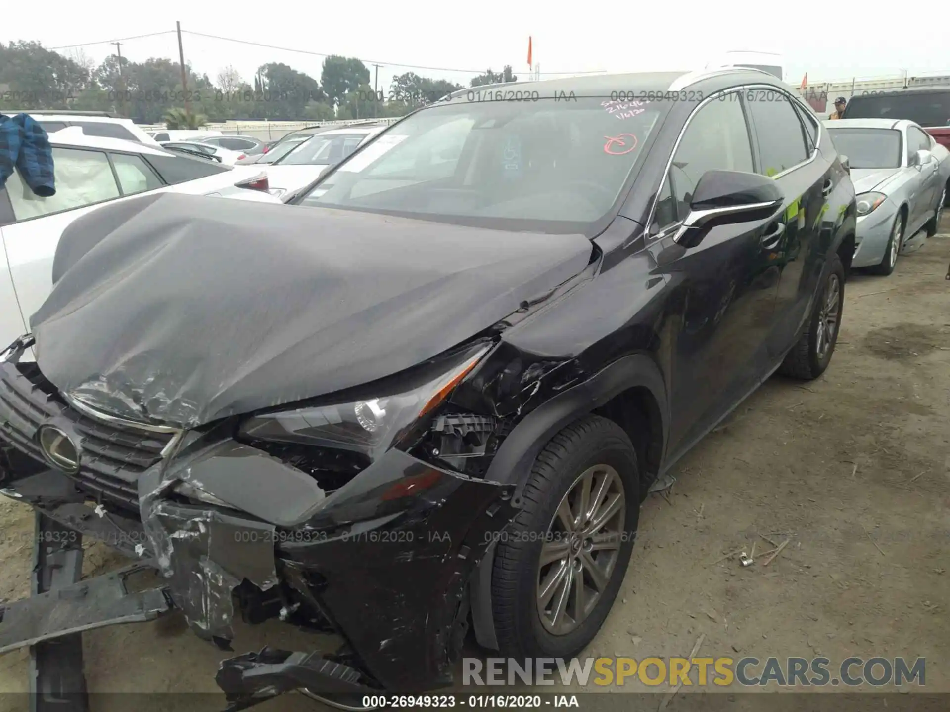 2 Photograph of a damaged car JTJYARBZ5K2126455 LEXUS NX 2019