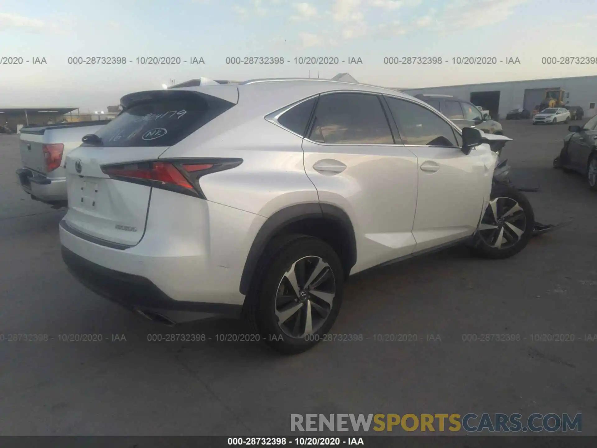 4 Фотография поврежденного автомобиля JTJYARBZ5K2132756 LEXUS NX 2019