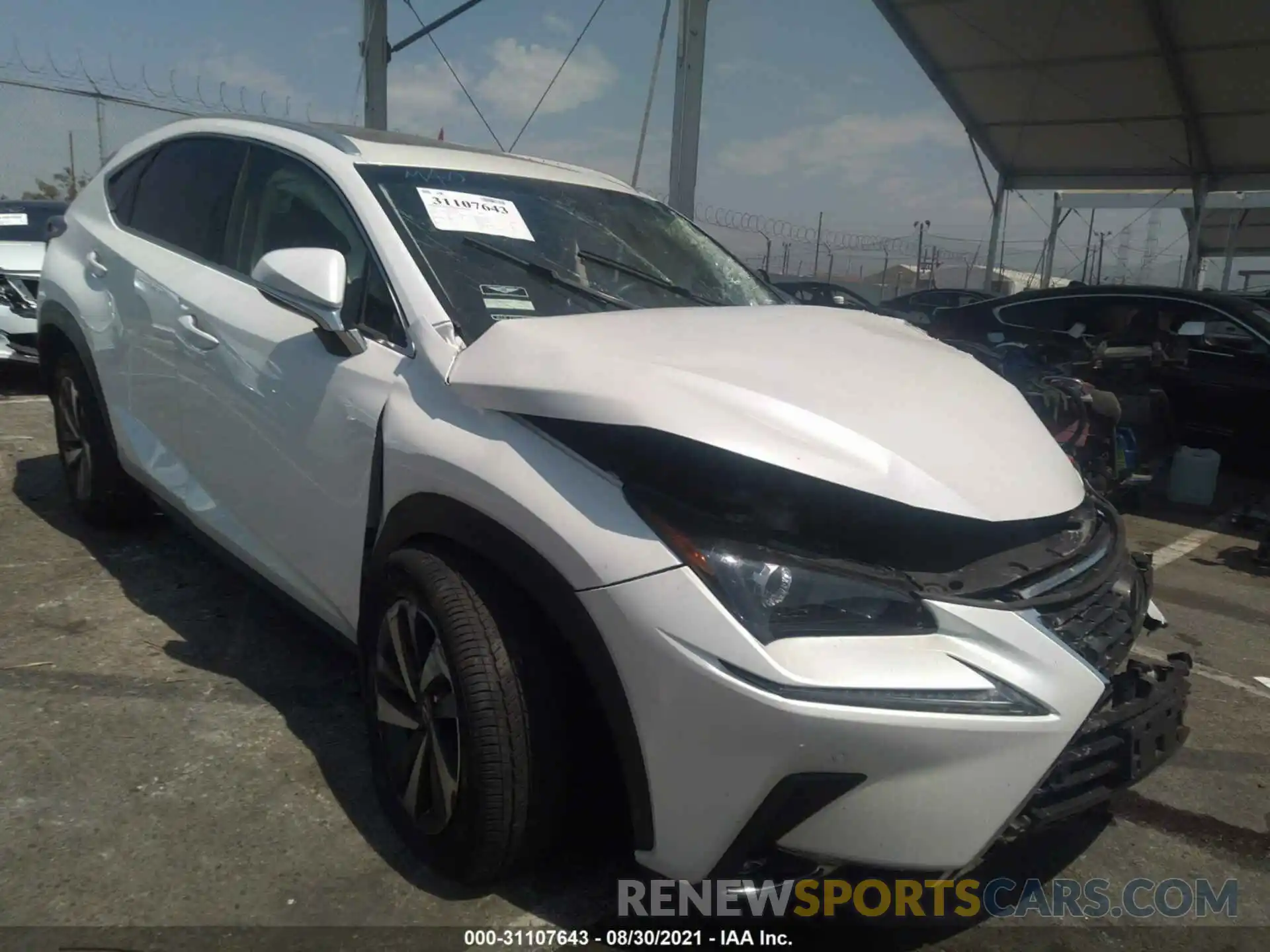 1 Photograph of a damaged car JTJYARBZ5K2133194 LEXUS NX 2019