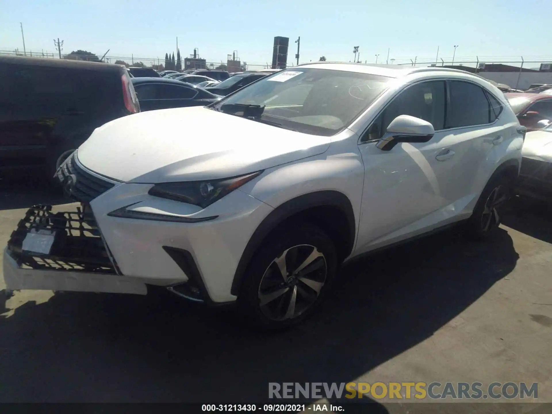 2 Фотография поврежденного автомобиля JTJYARBZ5K2134734 LEXUS NX 2019