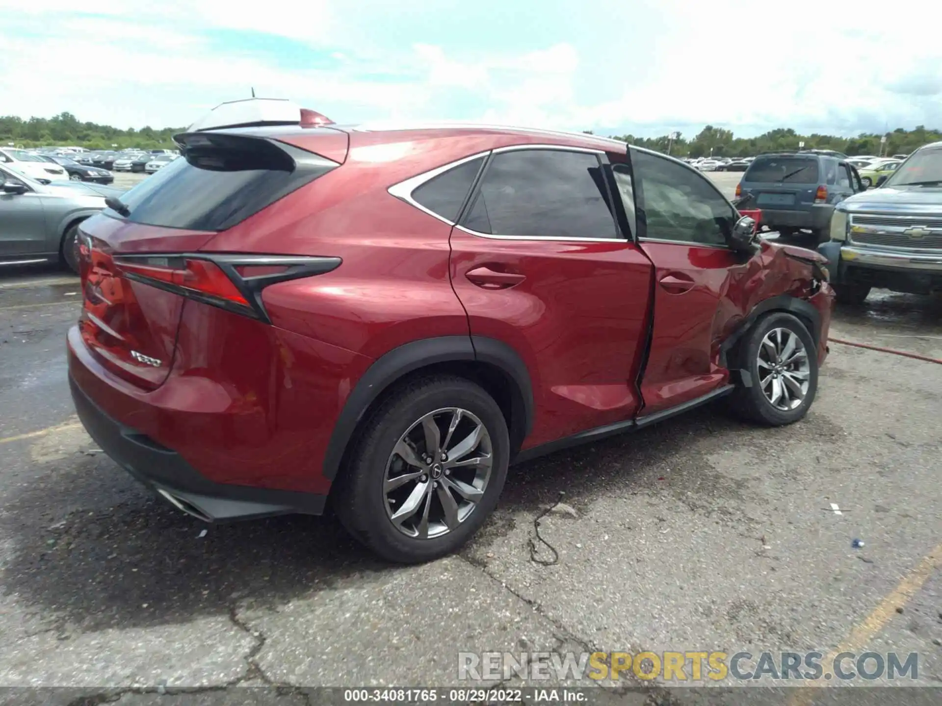 4 Фотография поврежденного автомобиля JTJYARBZ5K2138086 LEXUS NX 2019