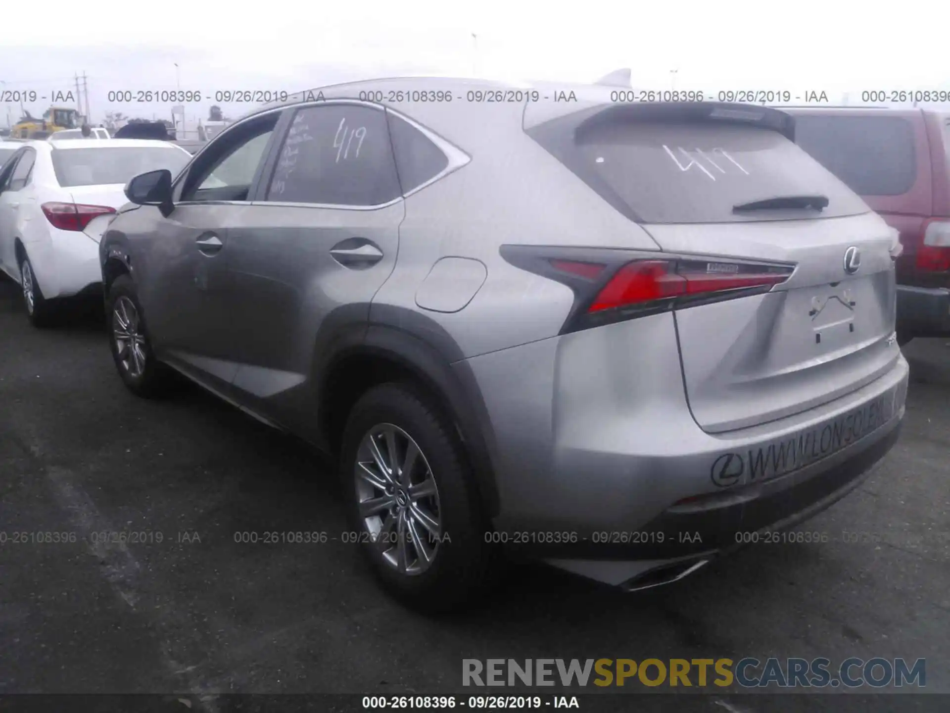 3 Фотография поврежденного автомобиля JTJYARBZ5K2138198 LEXUS NX 2019