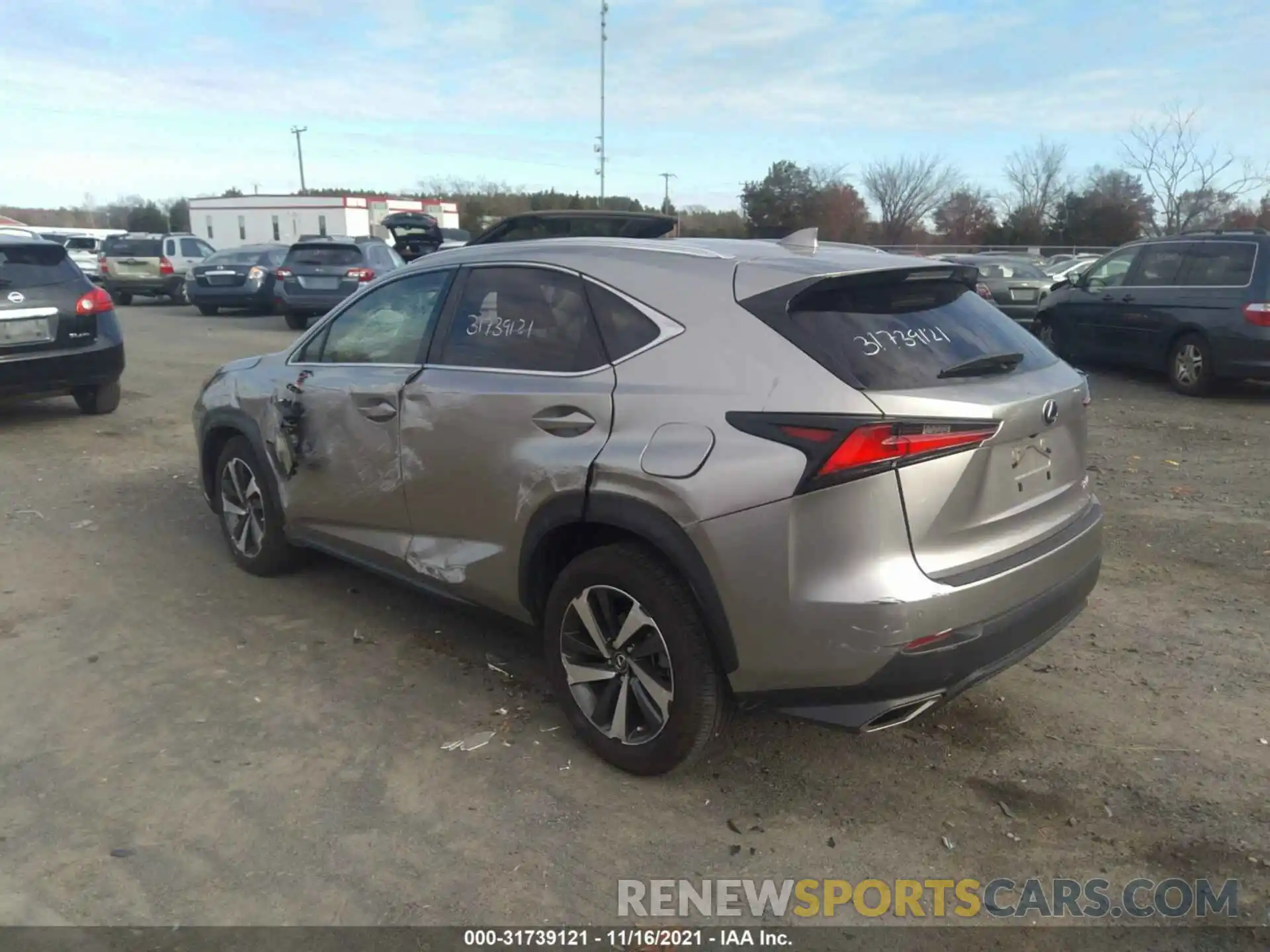 3 Фотография поврежденного автомобиля JTJYARBZ5K2139478 LEXUS NX 2019