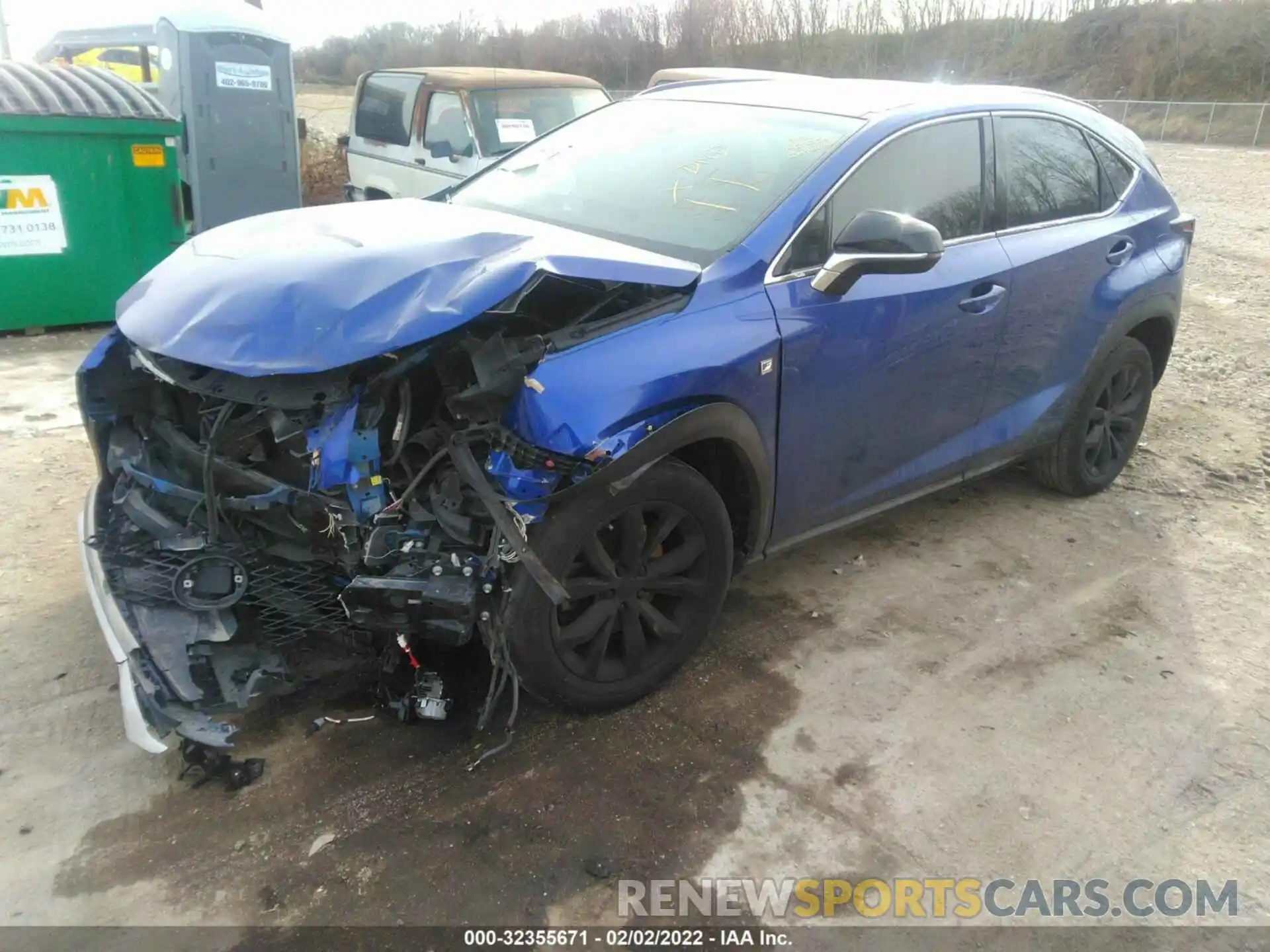 2 Фотография поврежденного автомобиля JTJYARBZ5K2142056 LEXUS NX 2019