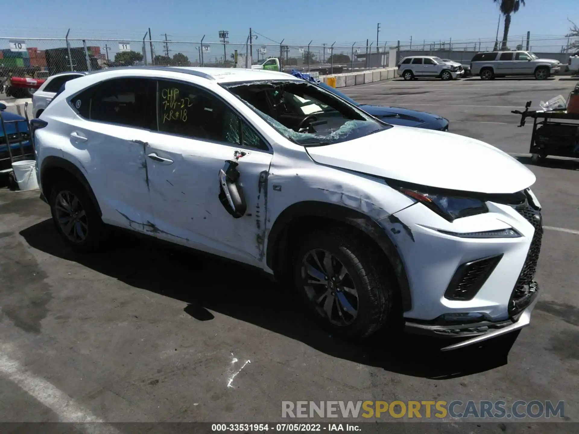 1 Photograph of a damaged car JTJYARBZ5K2142199 LEXUS NX 2019