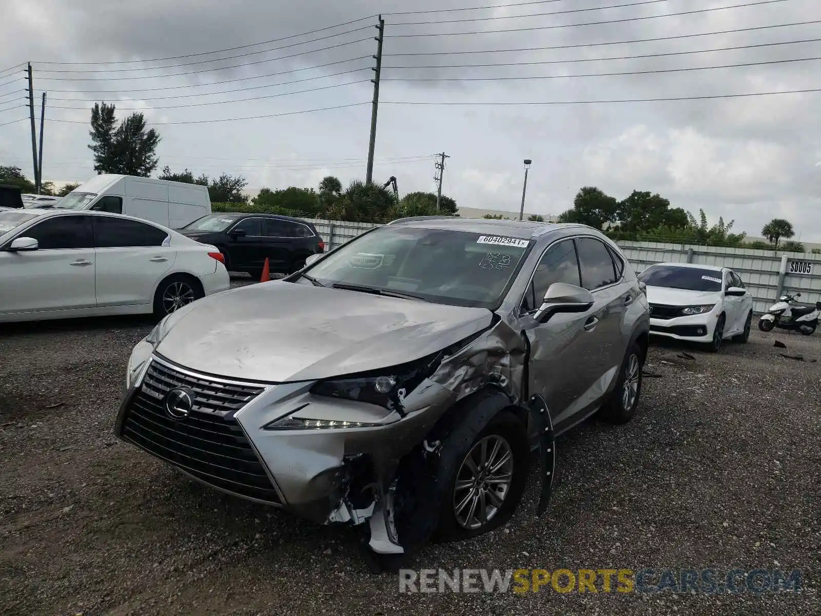 2 Фотография поврежденного автомобиля JTJYARBZ5K2145748 LEXUS NX 2019