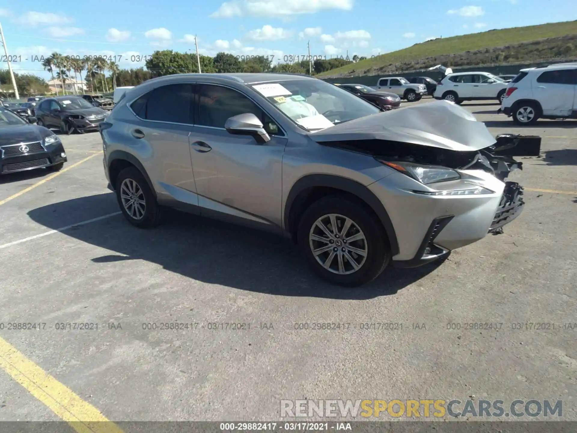 1 Photograph of a damaged car JTJYARBZ5K2153834 LEXUS NX 2019