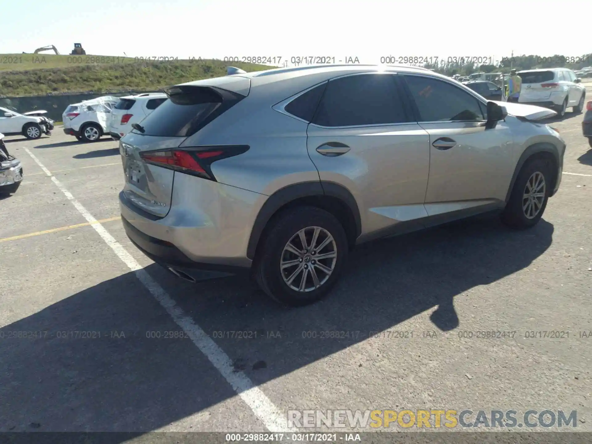 4 Фотография поврежденного автомобиля JTJYARBZ5K2153834 LEXUS NX 2019