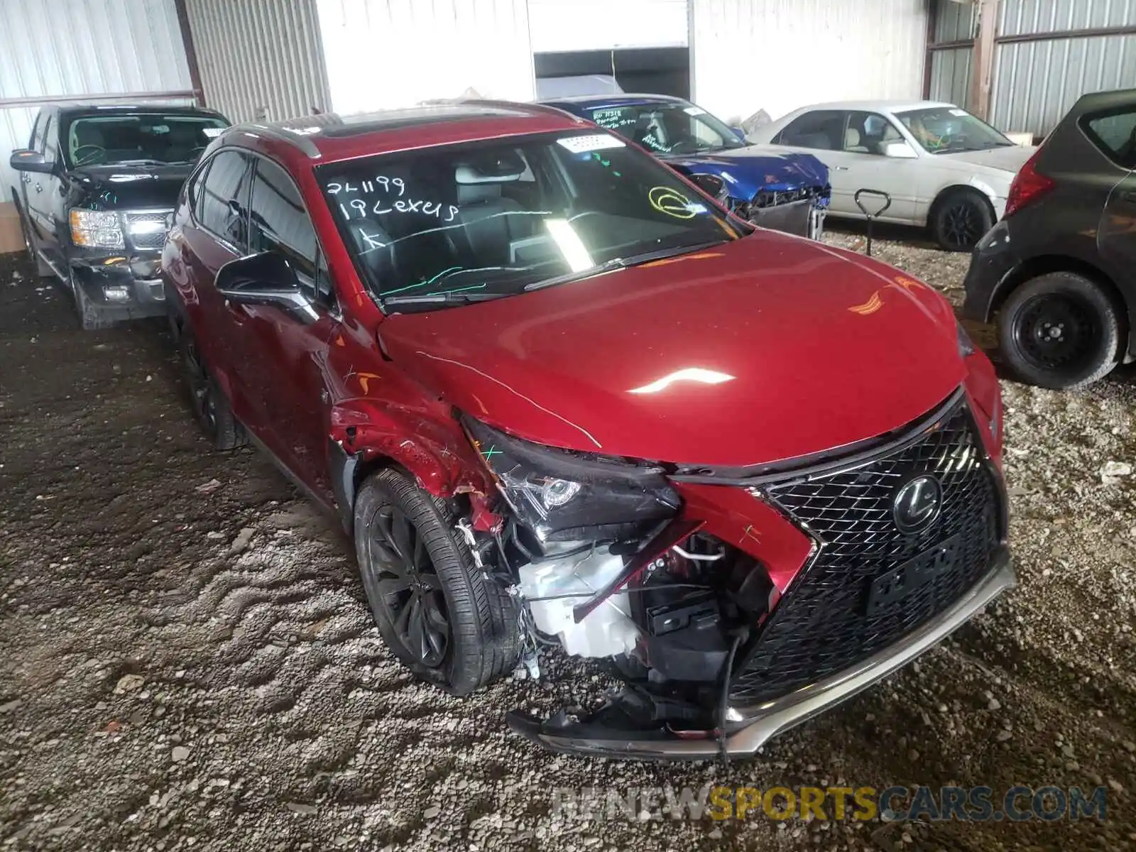 1 Photograph of a damaged car JTJYARBZ6K2118445 LEXUS NX 2019