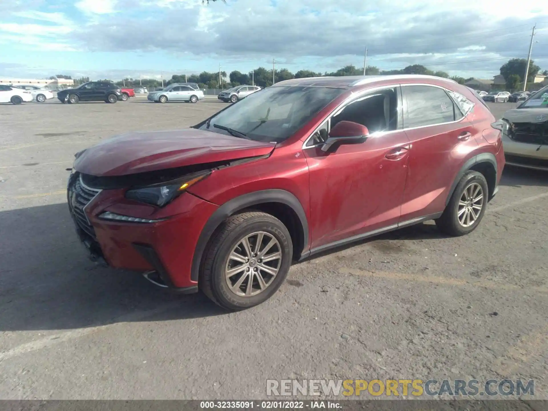 2 Фотография поврежденного автомобиля JTJYARBZ6K2121815 LEXUS NX 2019