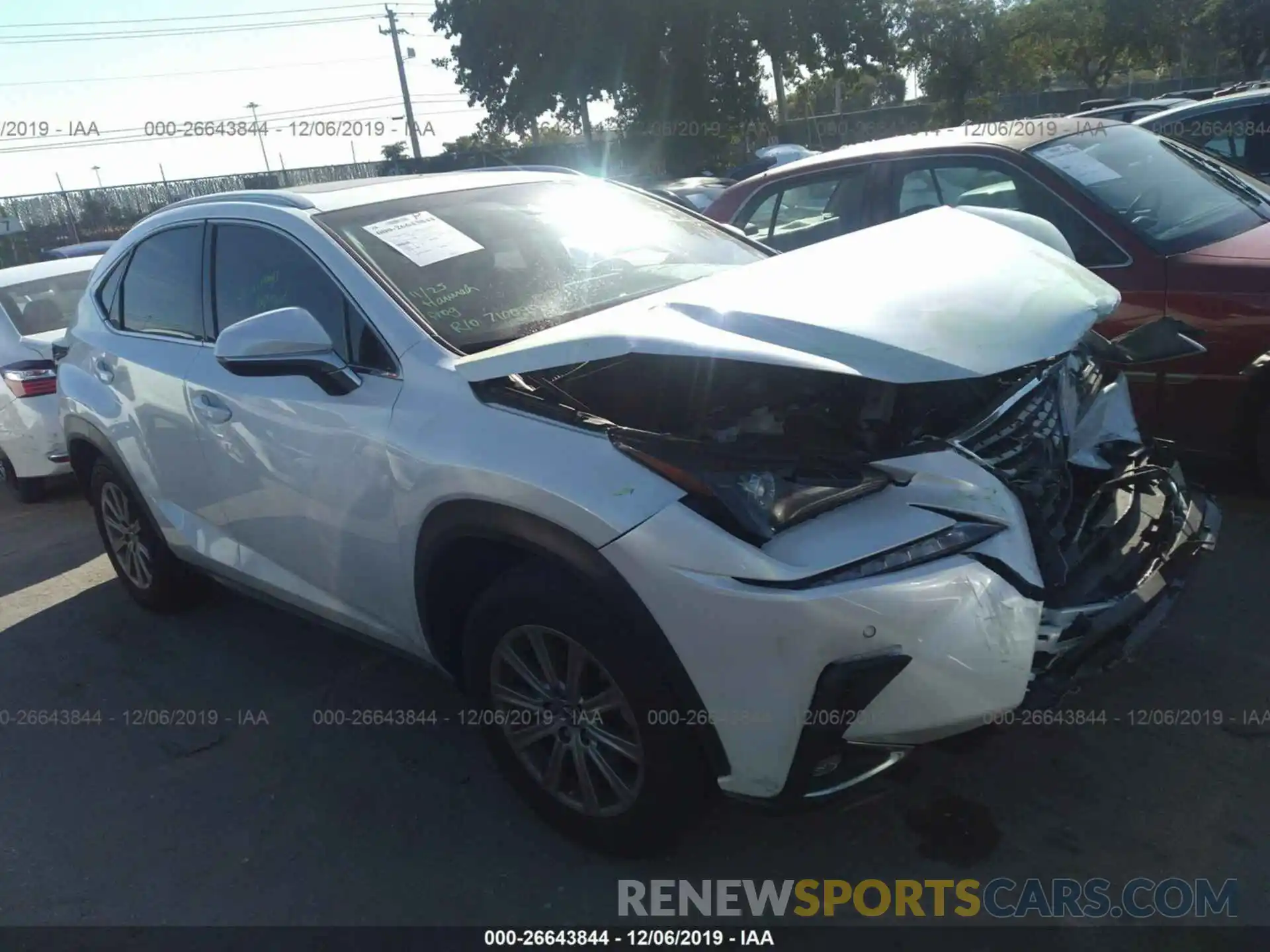 1 Photograph of a damaged car JTJYARBZ6K2125394 LEXUS NX 2019