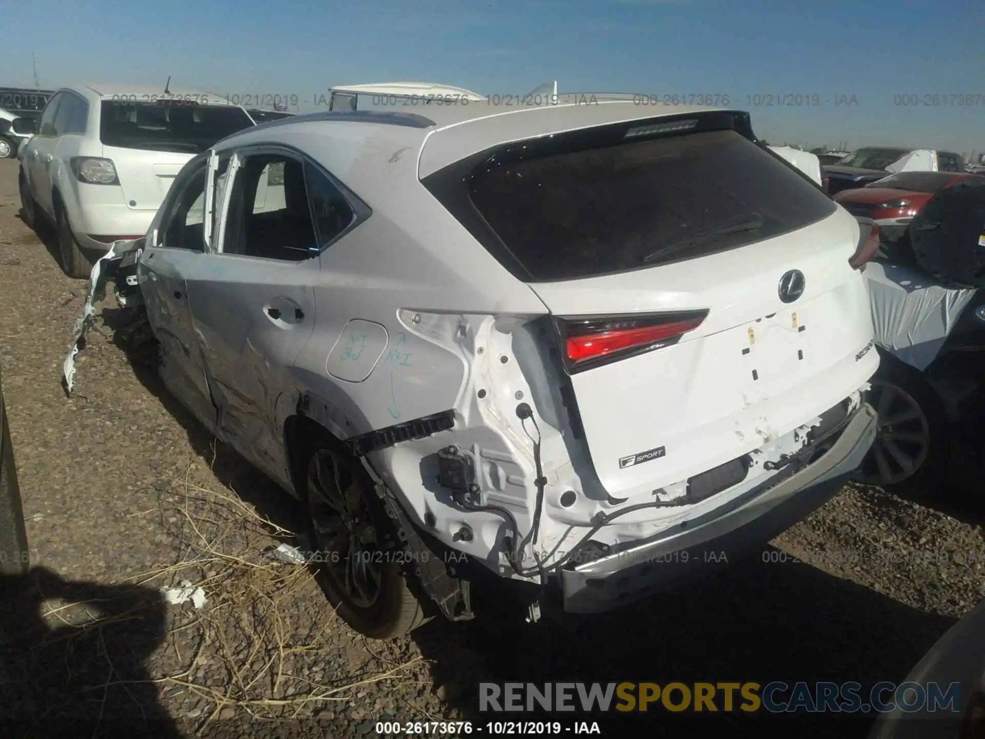 3 Photograph of a damaged car JTJYARBZ6K2125427 LEXUS NX 2019