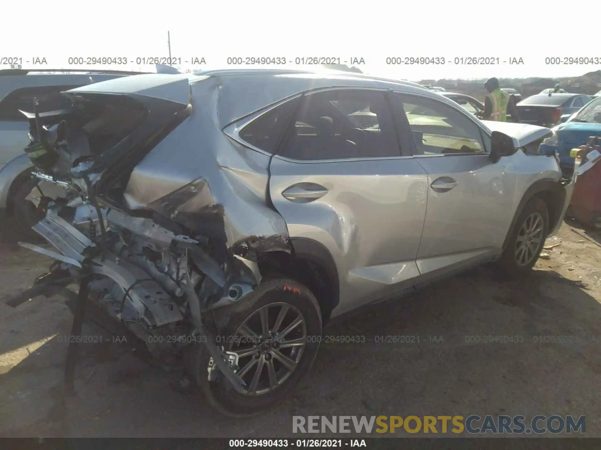 4 Фотография поврежденного автомобиля JTJYARBZ6K2125511 LEXUS NX 2019