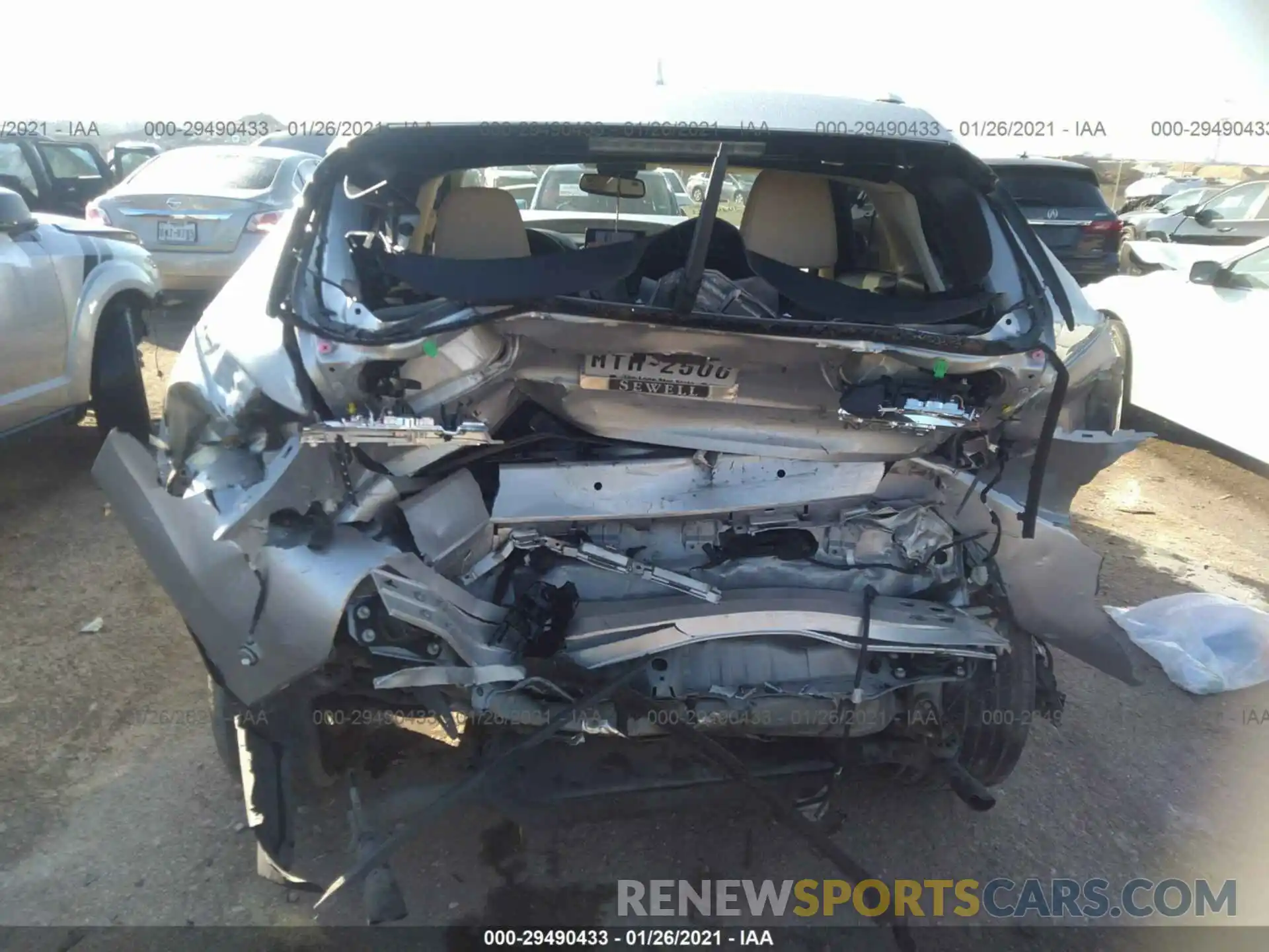 6 Фотография поврежденного автомобиля JTJYARBZ6K2125511 LEXUS NX 2019
