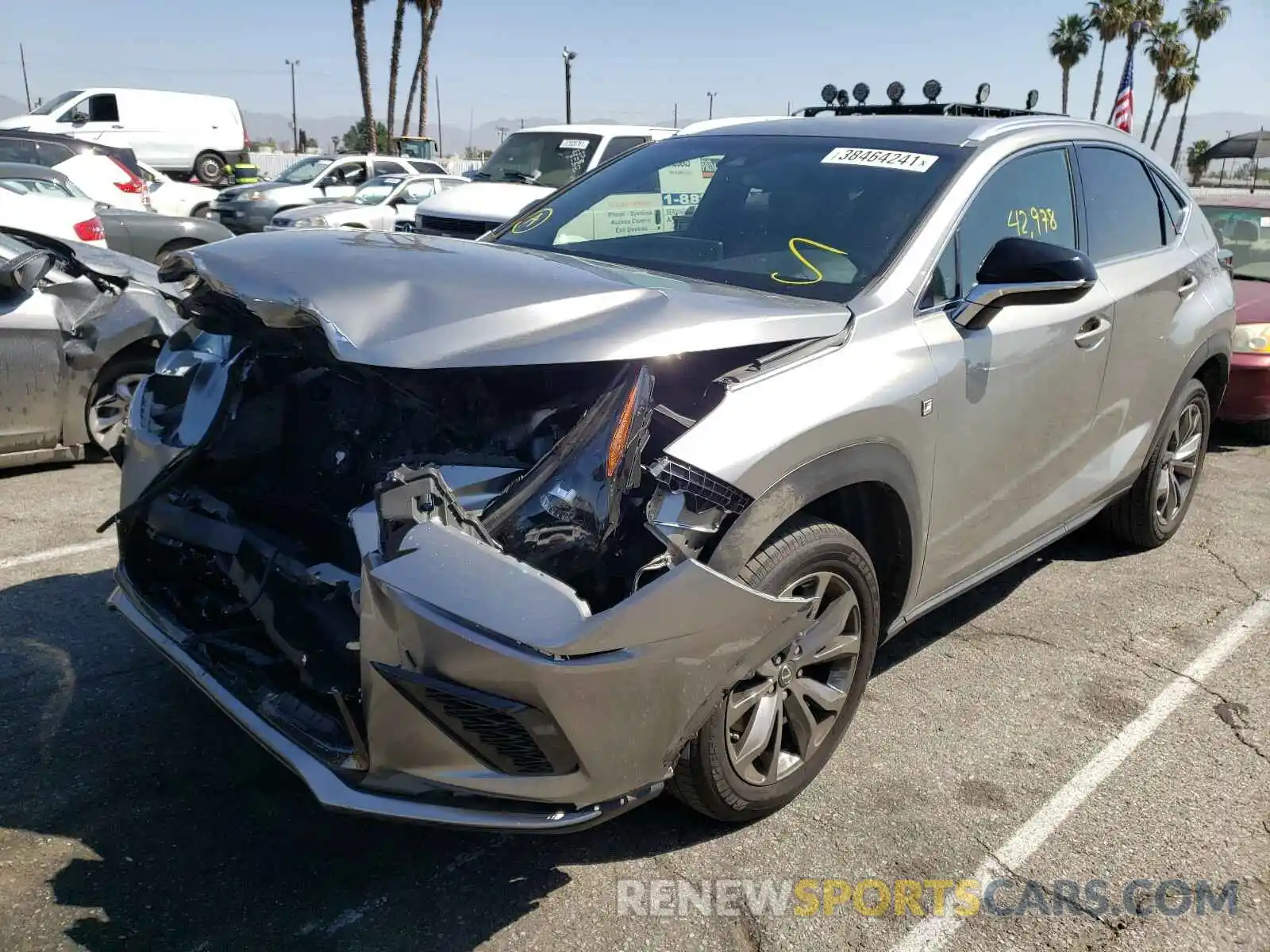 2 Photograph of a damaged car JTJYARBZ6K2128036 LEXUS NX 2019