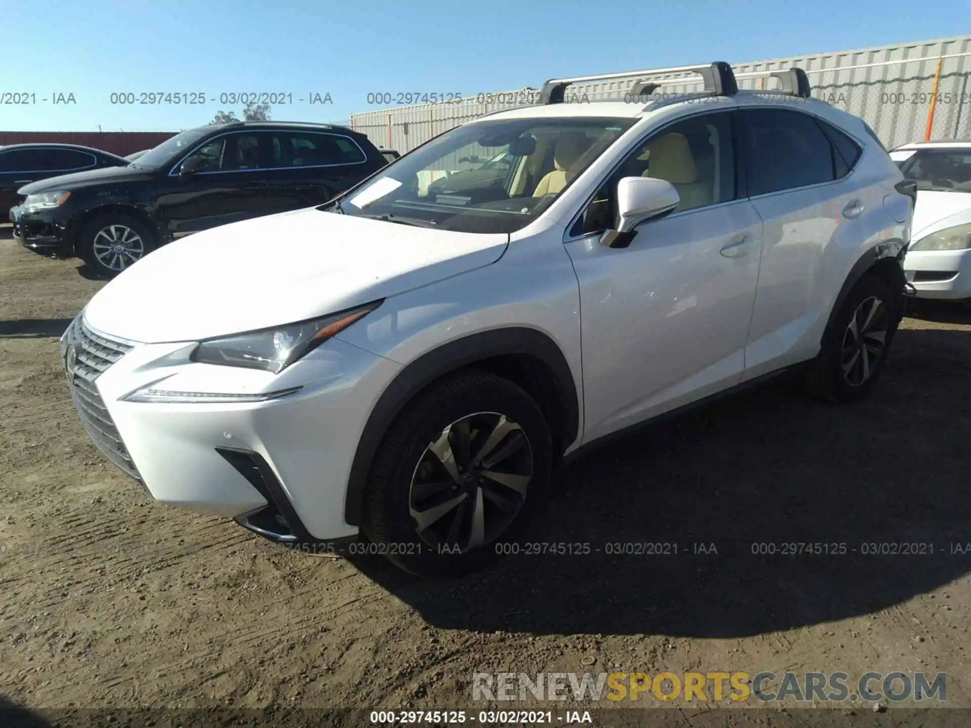 2 Фотография поврежденного автомобиля JTJYARBZ6K2132135 LEXUS NX 2019