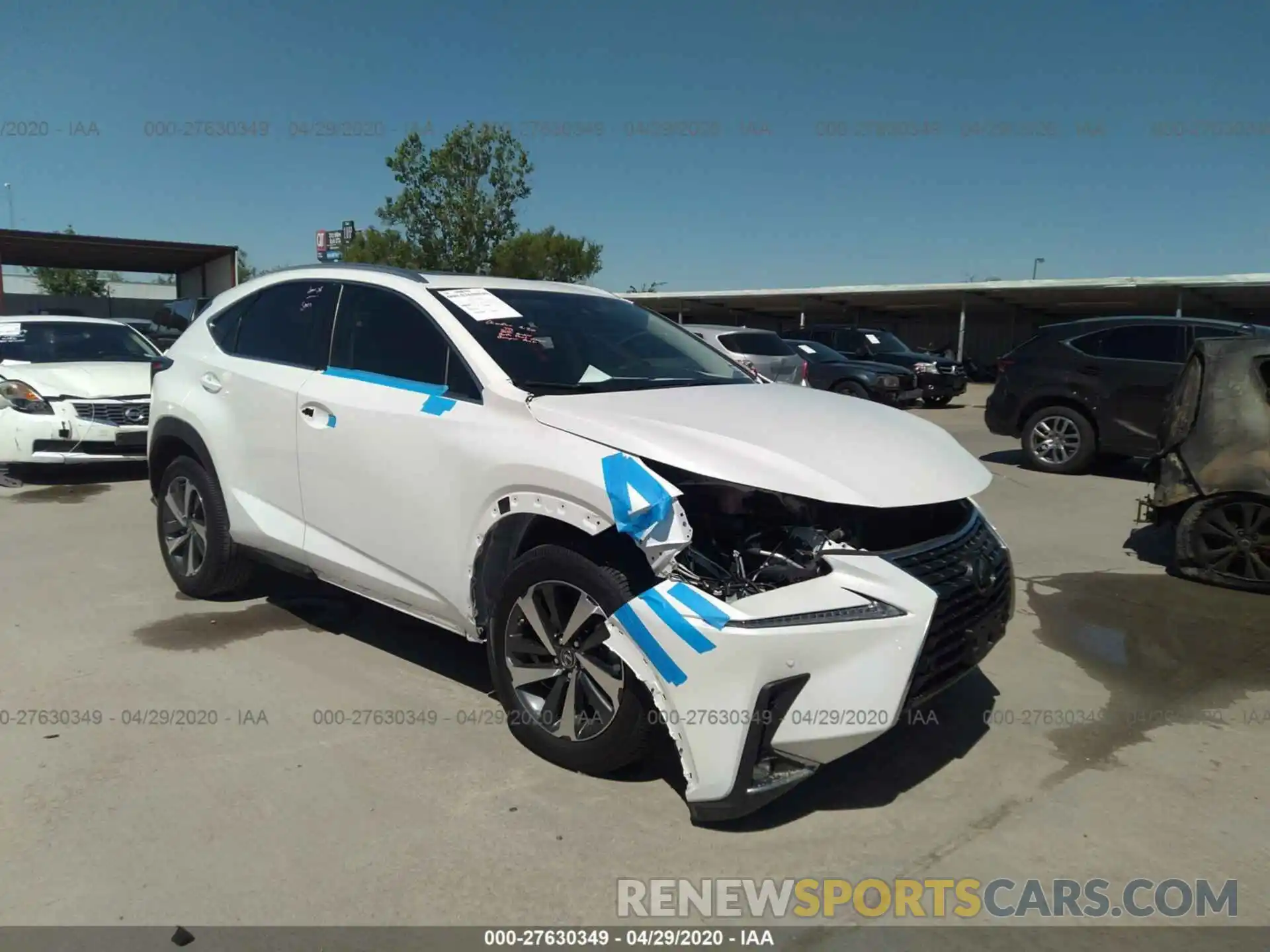 1 Photograph of a damaged car JTJYARBZ6K2133690 LEXUS NX 2019