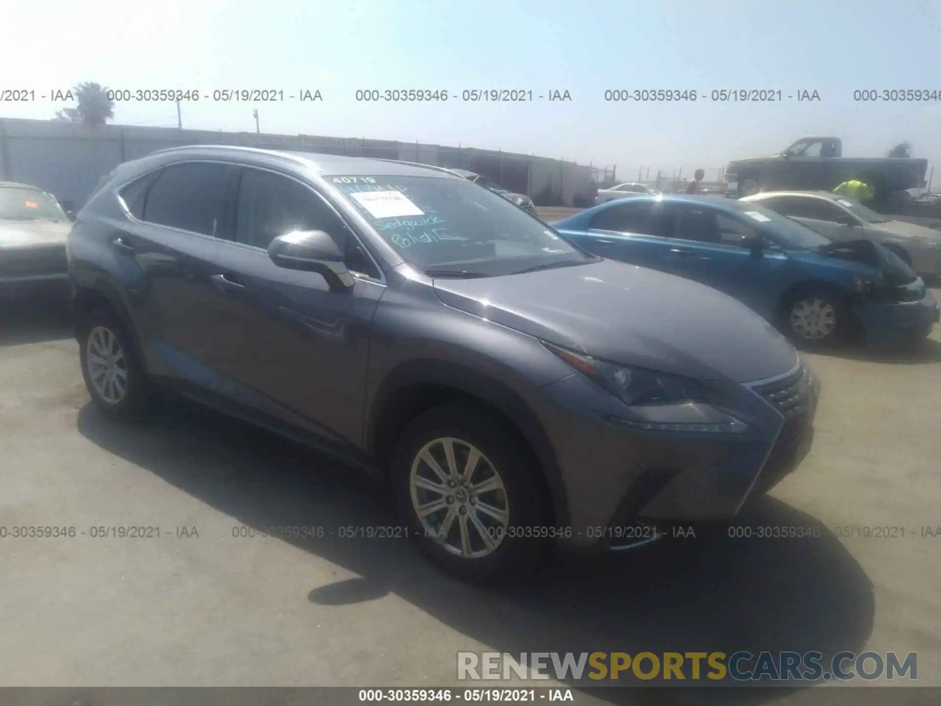 1 Photograph of a damaged car JTJYARBZ6K2140719 LEXUS NX 2019