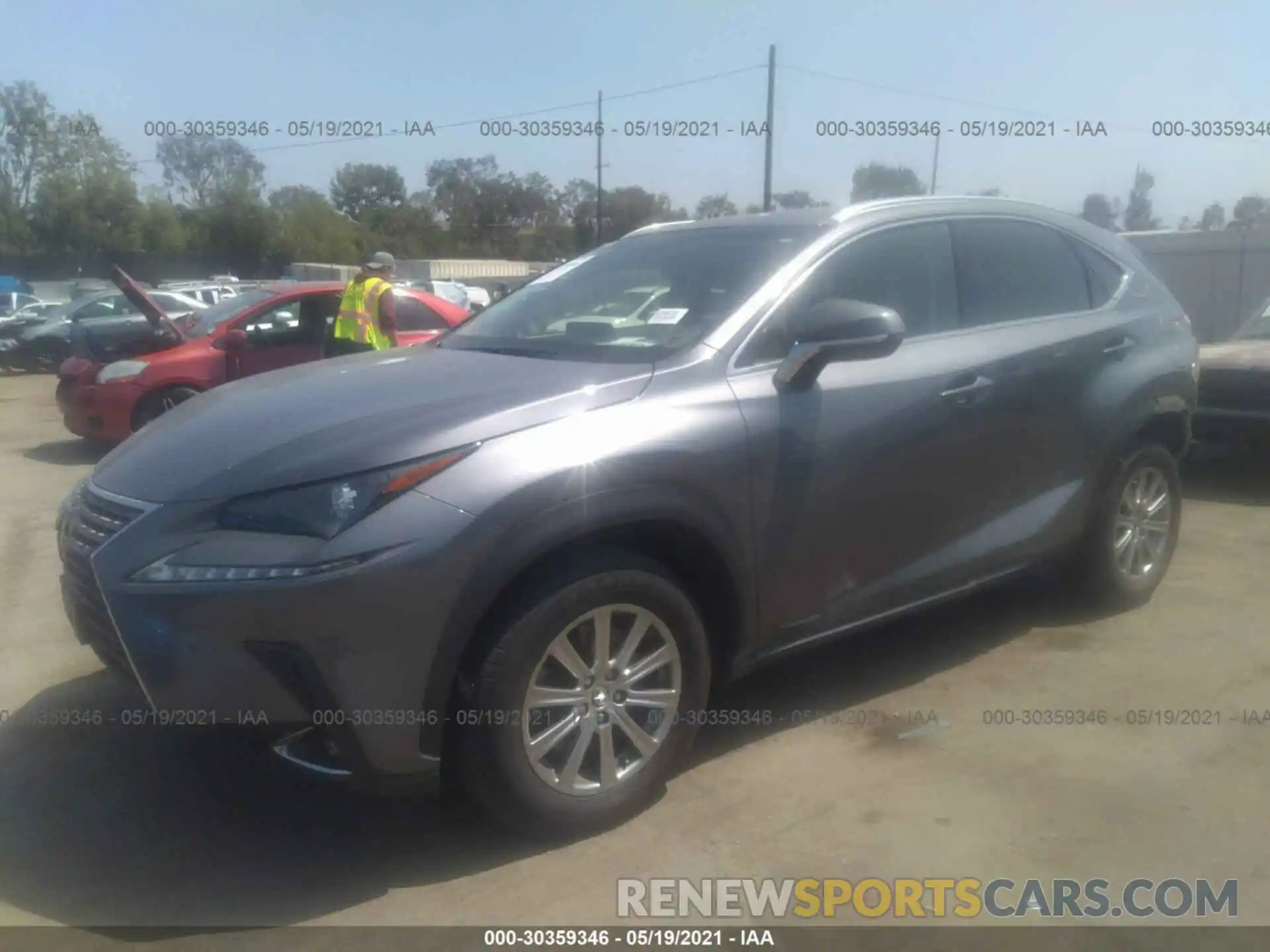 2 Photograph of a damaged car JTJYARBZ6K2140719 LEXUS NX 2019