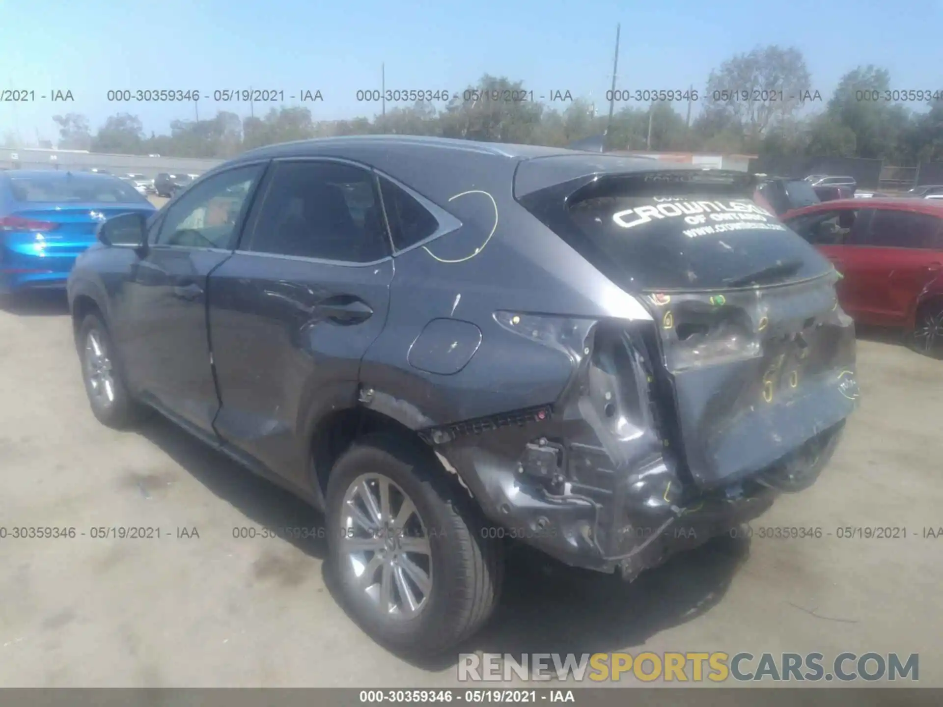 3 Photograph of a damaged car JTJYARBZ6K2140719 LEXUS NX 2019