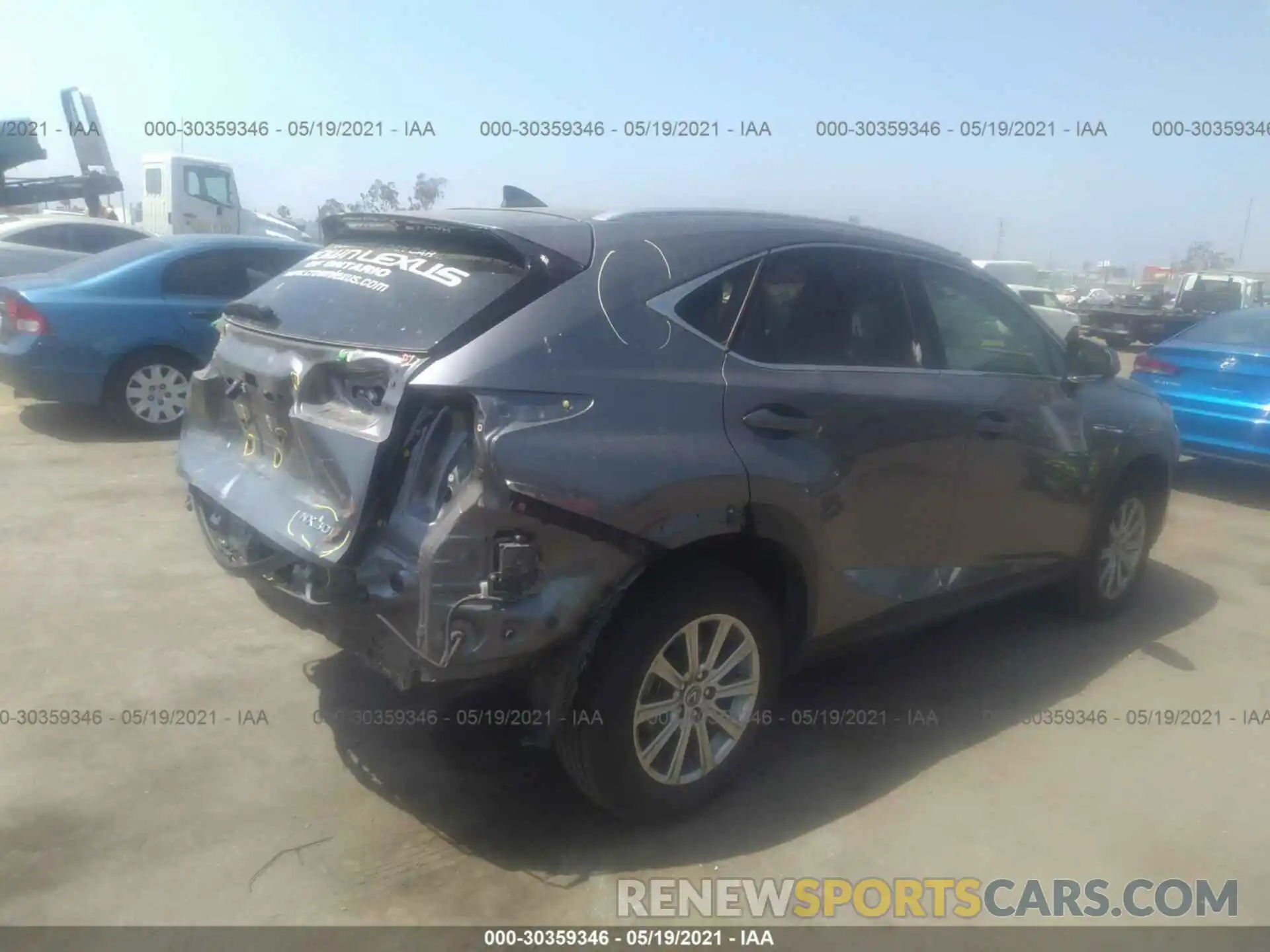 4 Photograph of a damaged car JTJYARBZ6K2140719 LEXUS NX 2019