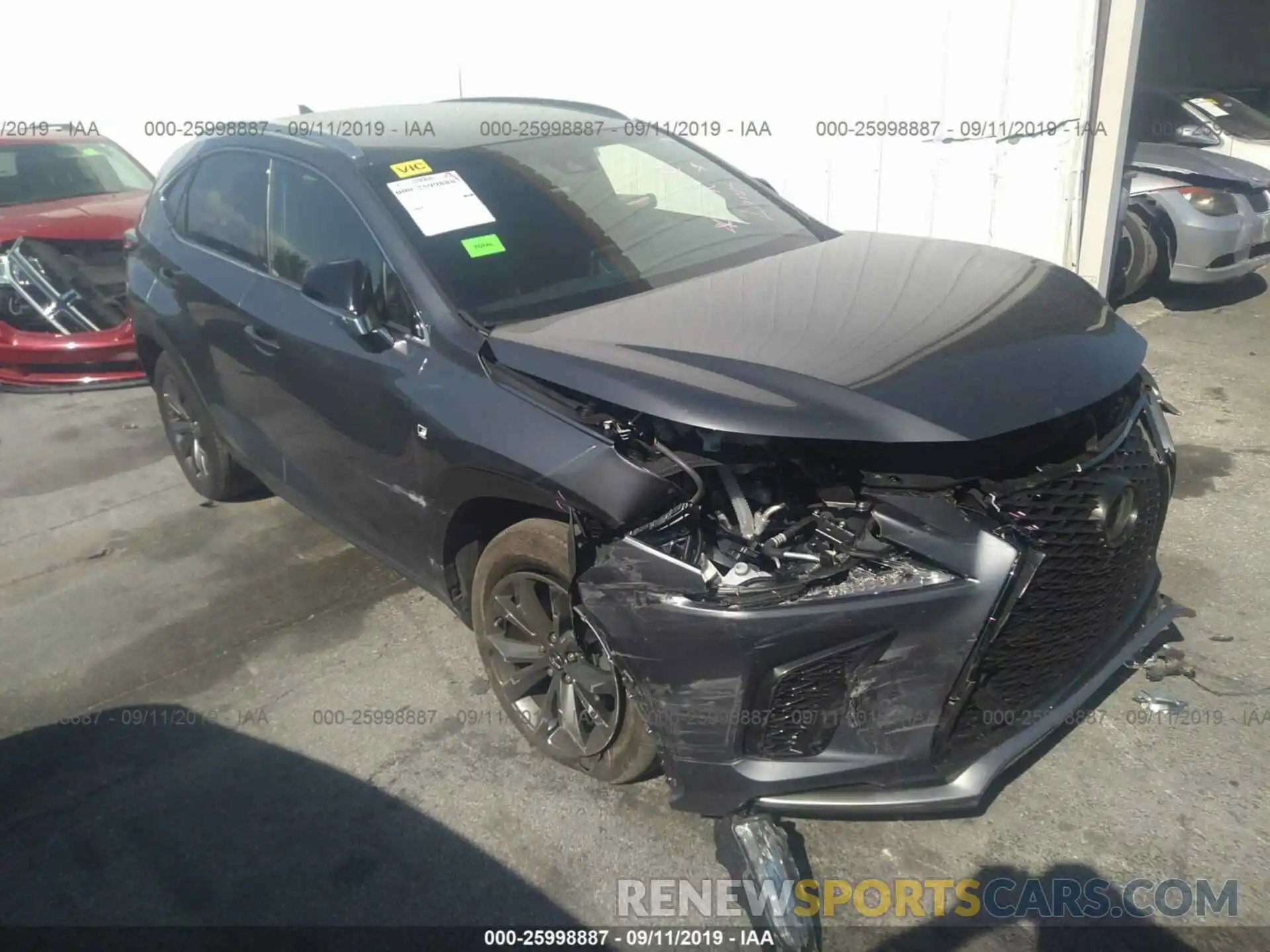 1 Фотография поврежденного автомобиля JTJYARBZ6K2148979 LEXUS NX 2019