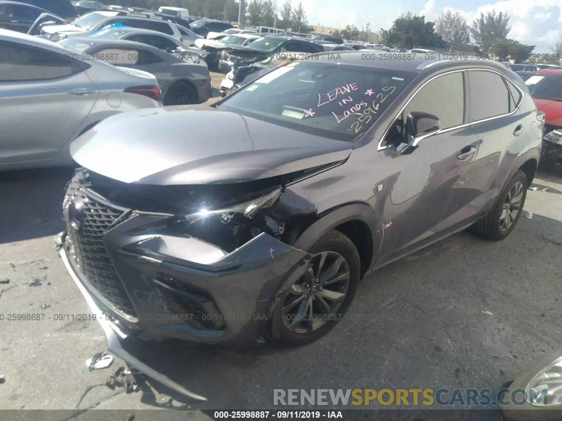 2 Photograph of a damaged car JTJYARBZ6K2148979 LEXUS NX 2019