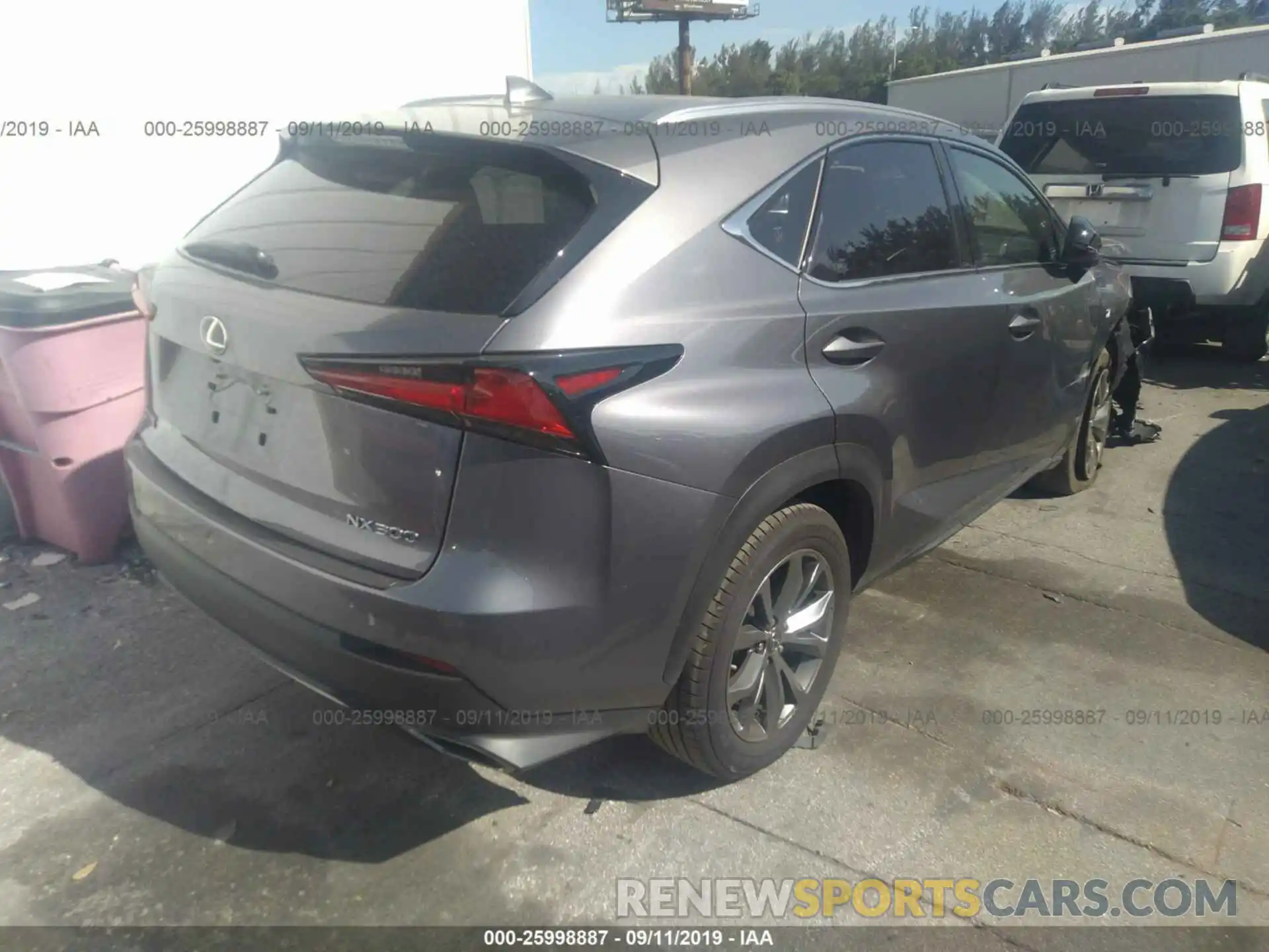 4 Фотография поврежденного автомобиля JTJYARBZ6K2148979 LEXUS NX 2019