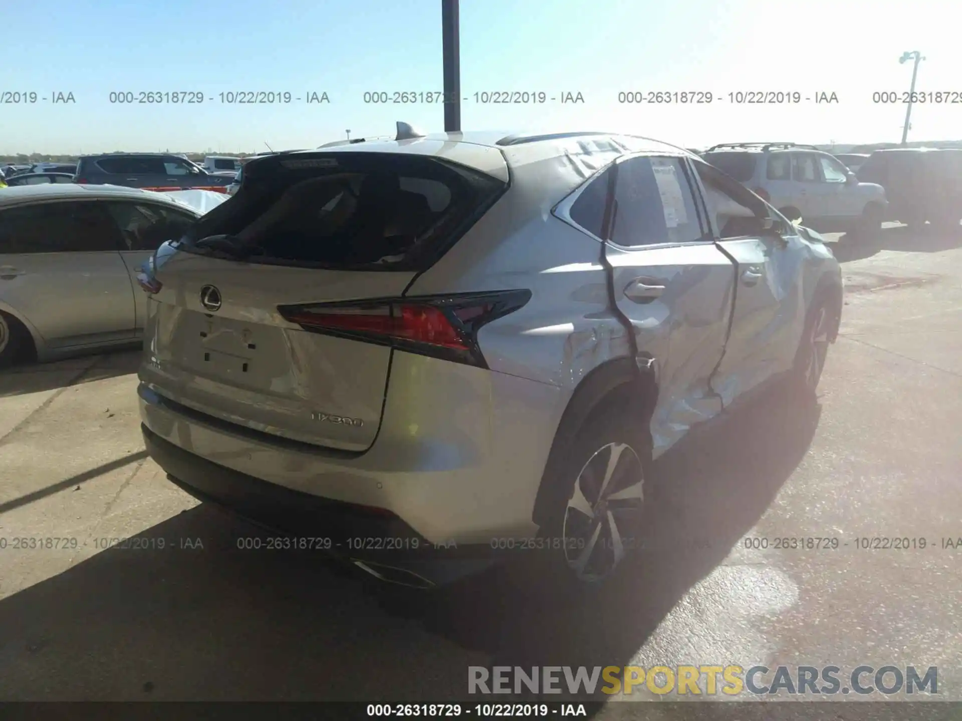 4 Фотография поврежденного автомобиля JTJYARBZ6K2150277 LEXUS NX 2019