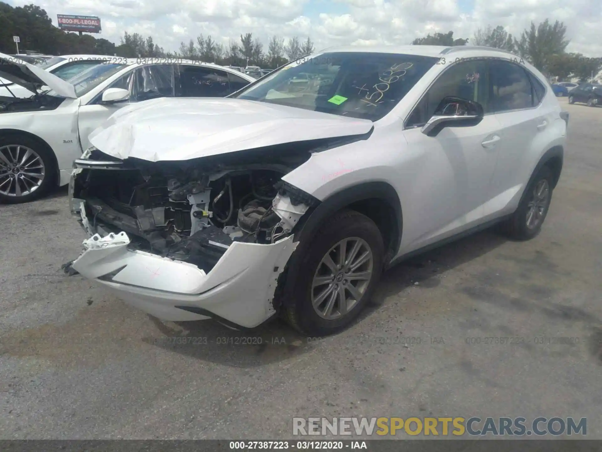 2 Photograph of a damaged car JTJYARBZ6K2150635 LEXUS NX 2019