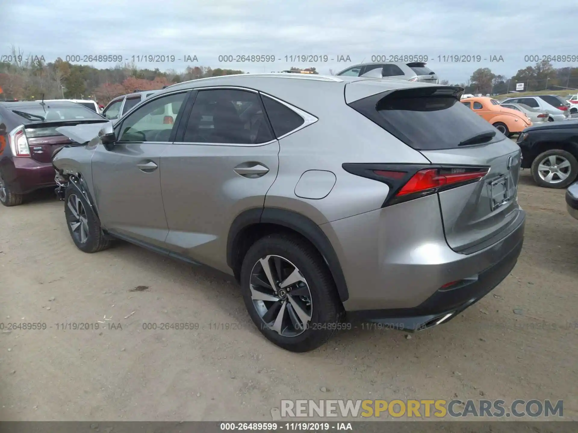 3 Фотография поврежденного автомобиля JTJYARBZ6K2151252 LEXUS NX 2019