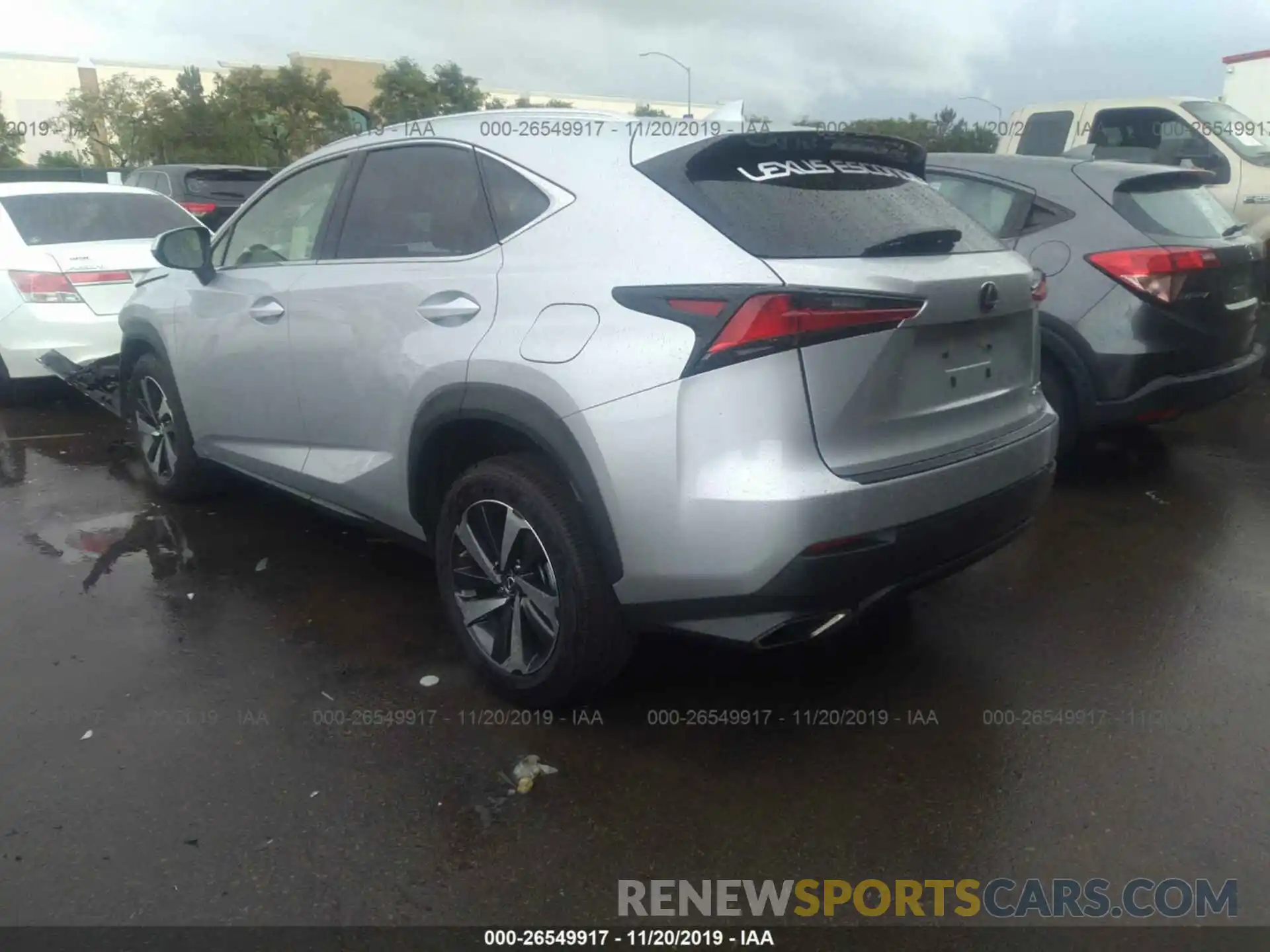 3 Фотография поврежденного автомобиля JTJYARBZ6K2152448 LEXUS NX 2019