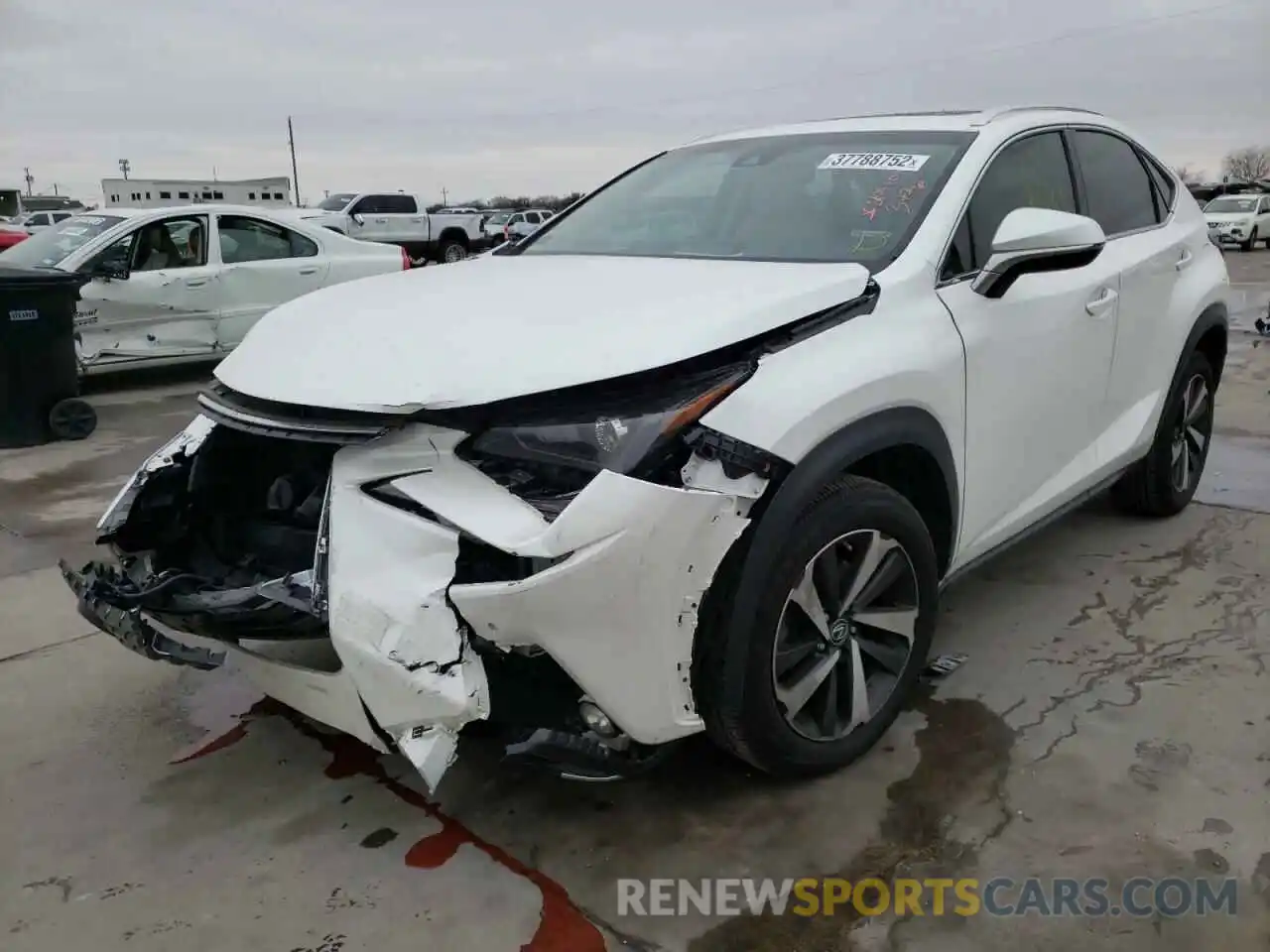 2 Фотография поврежденного автомобиля JTJYARBZ6K2153776 LEXUS NX 2019