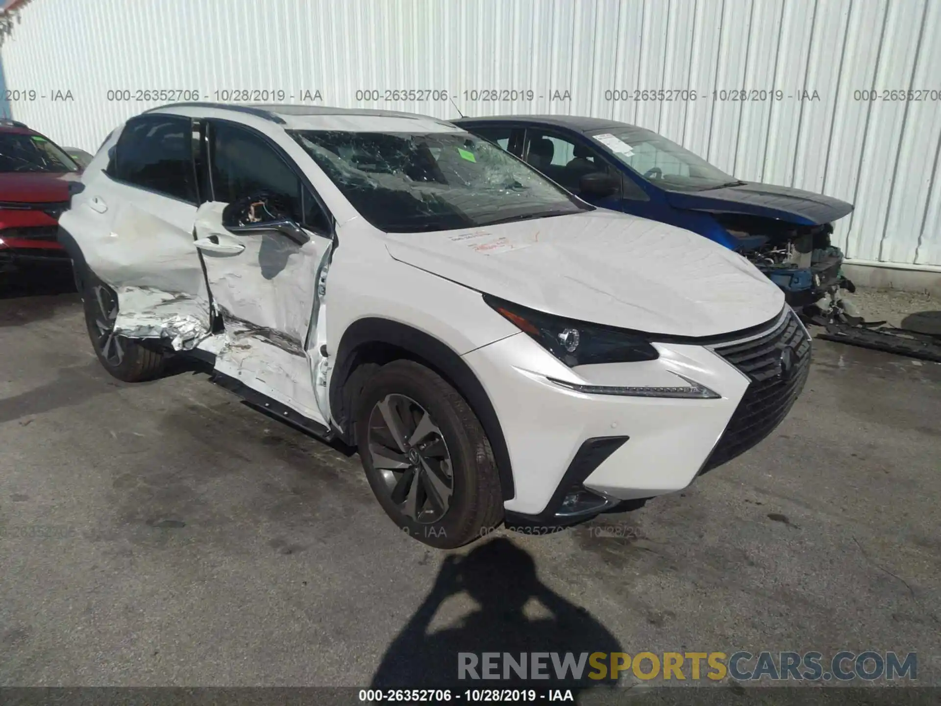 1 Photograph of a damaged car JTJYARBZ6K2154054 LEXUS NX 2019