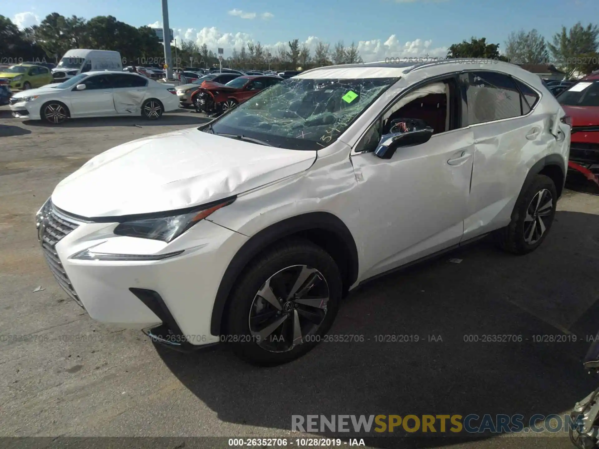 2 Photograph of a damaged car JTJYARBZ6K2154054 LEXUS NX 2019