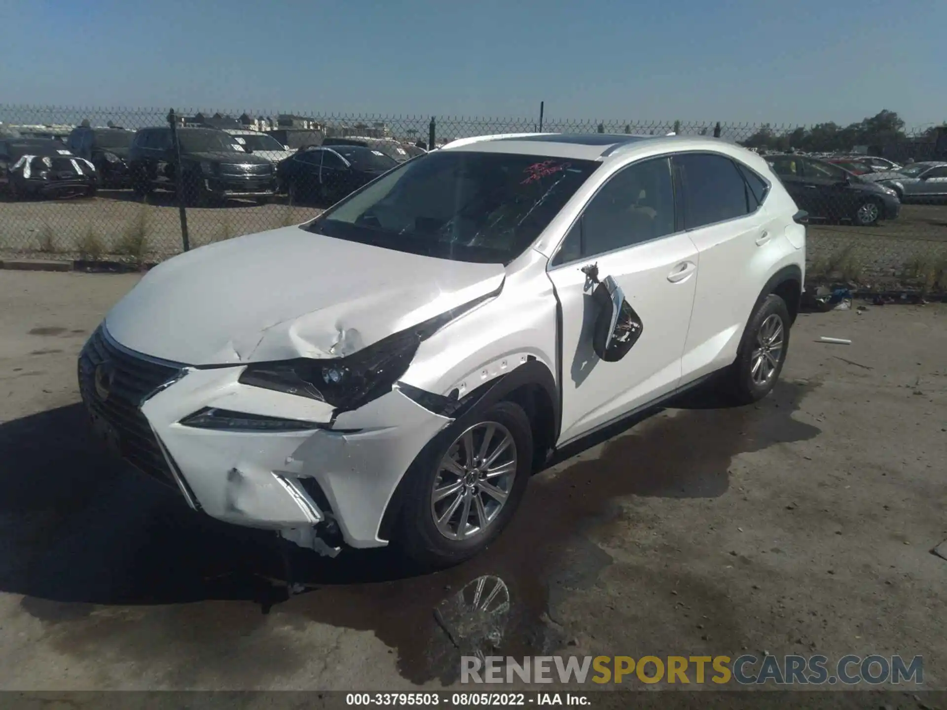 2 Фотография поврежденного автомобиля JTJYARBZ6K2158041 LEXUS NX 2019