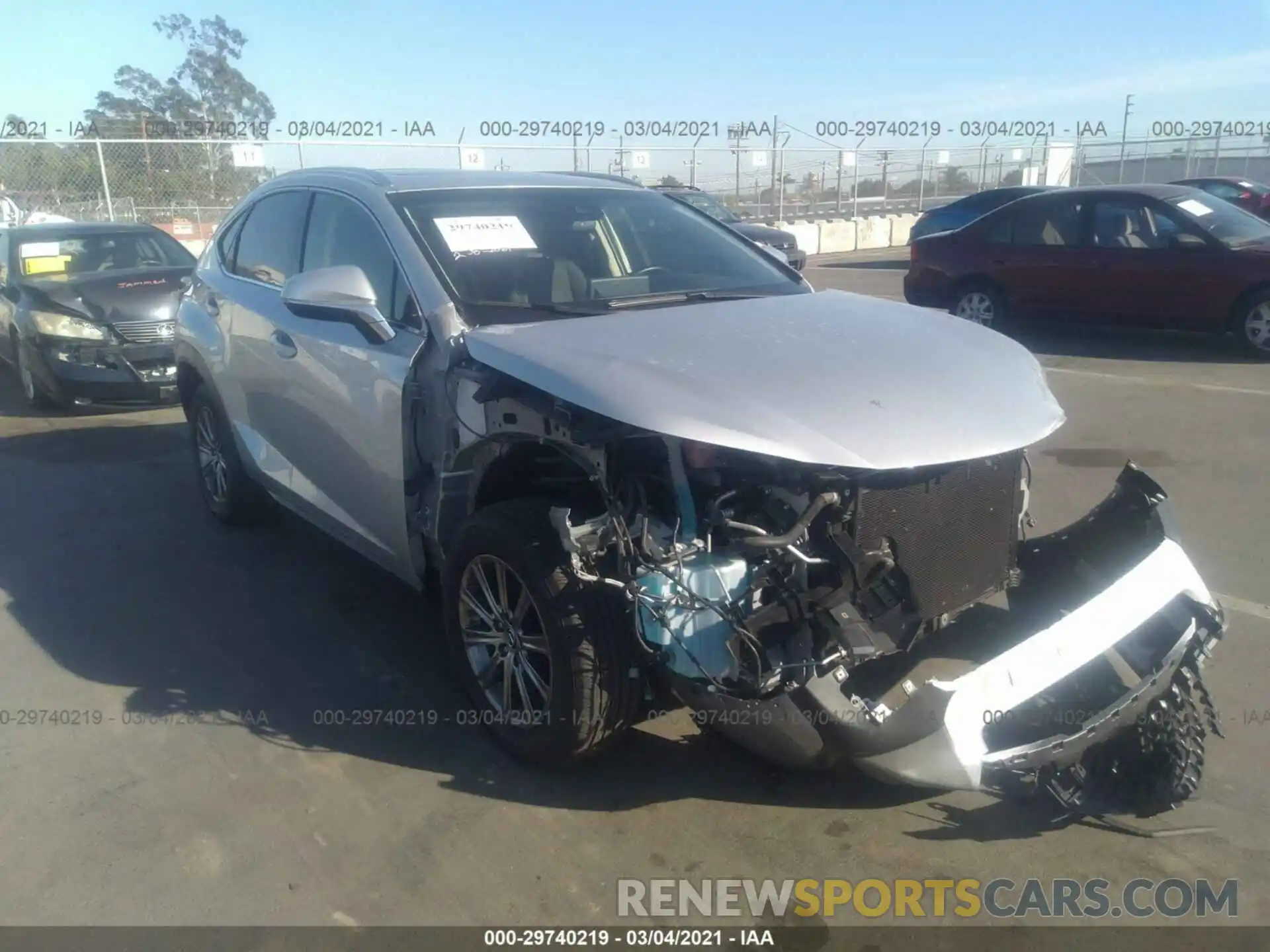 1 Photograph of a damaged car JTJYARBZ7K2120415 LEXUS NX 2019