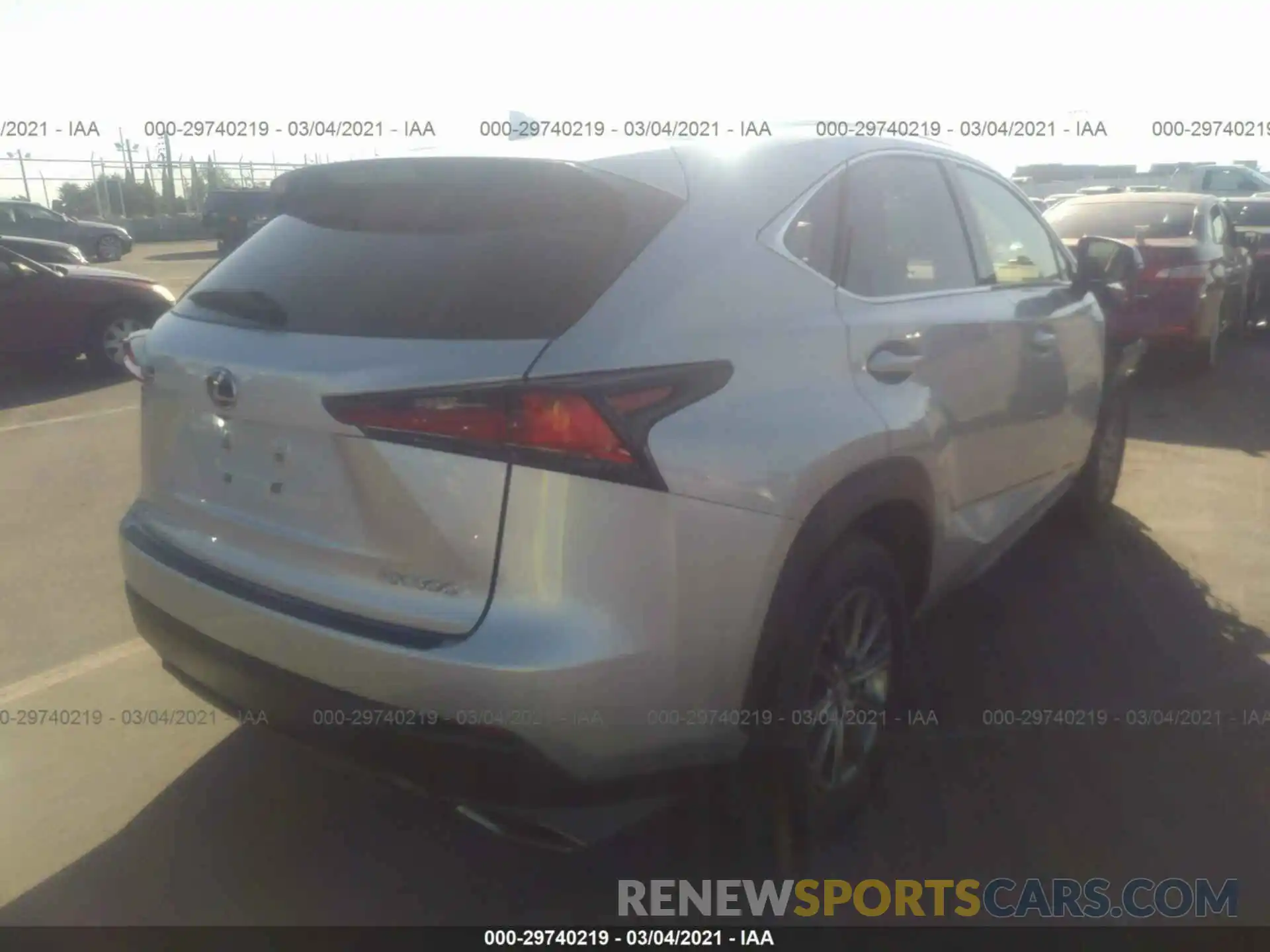 4 Фотография поврежденного автомобиля JTJYARBZ7K2120415 LEXUS NX 2019