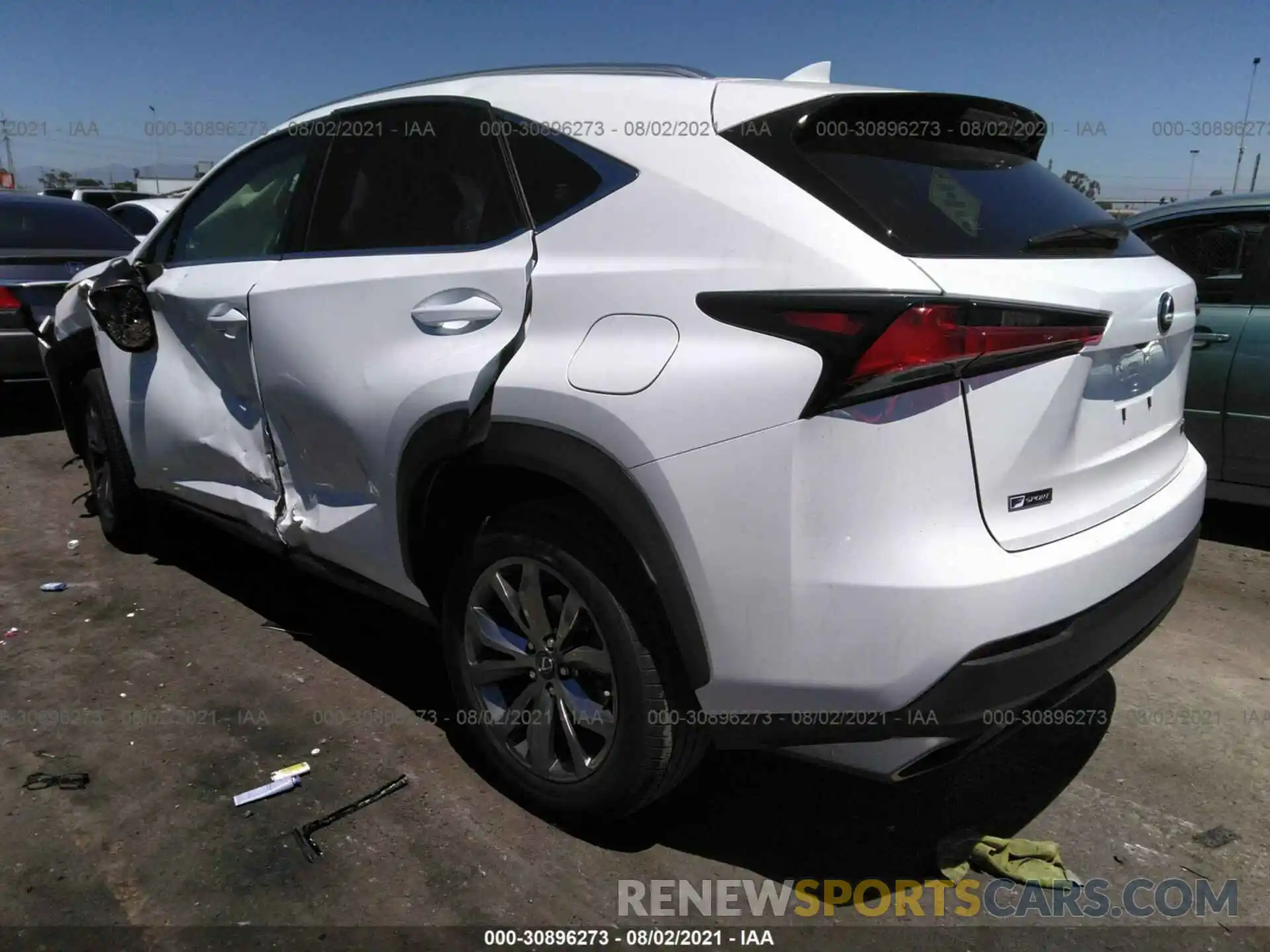 3 Фотография поврежденного автомобиля JTJYARBZ7K2129633 LEXUS NX 2019